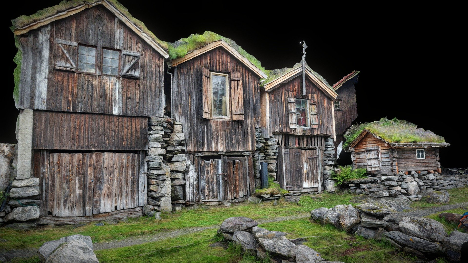 Geiranger, Center, Boathouses