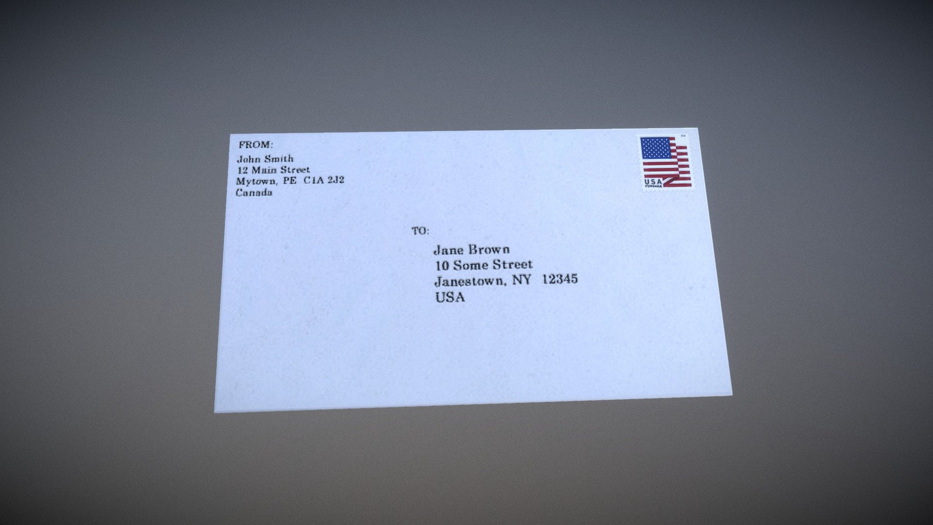 Low Poly Mail Letter