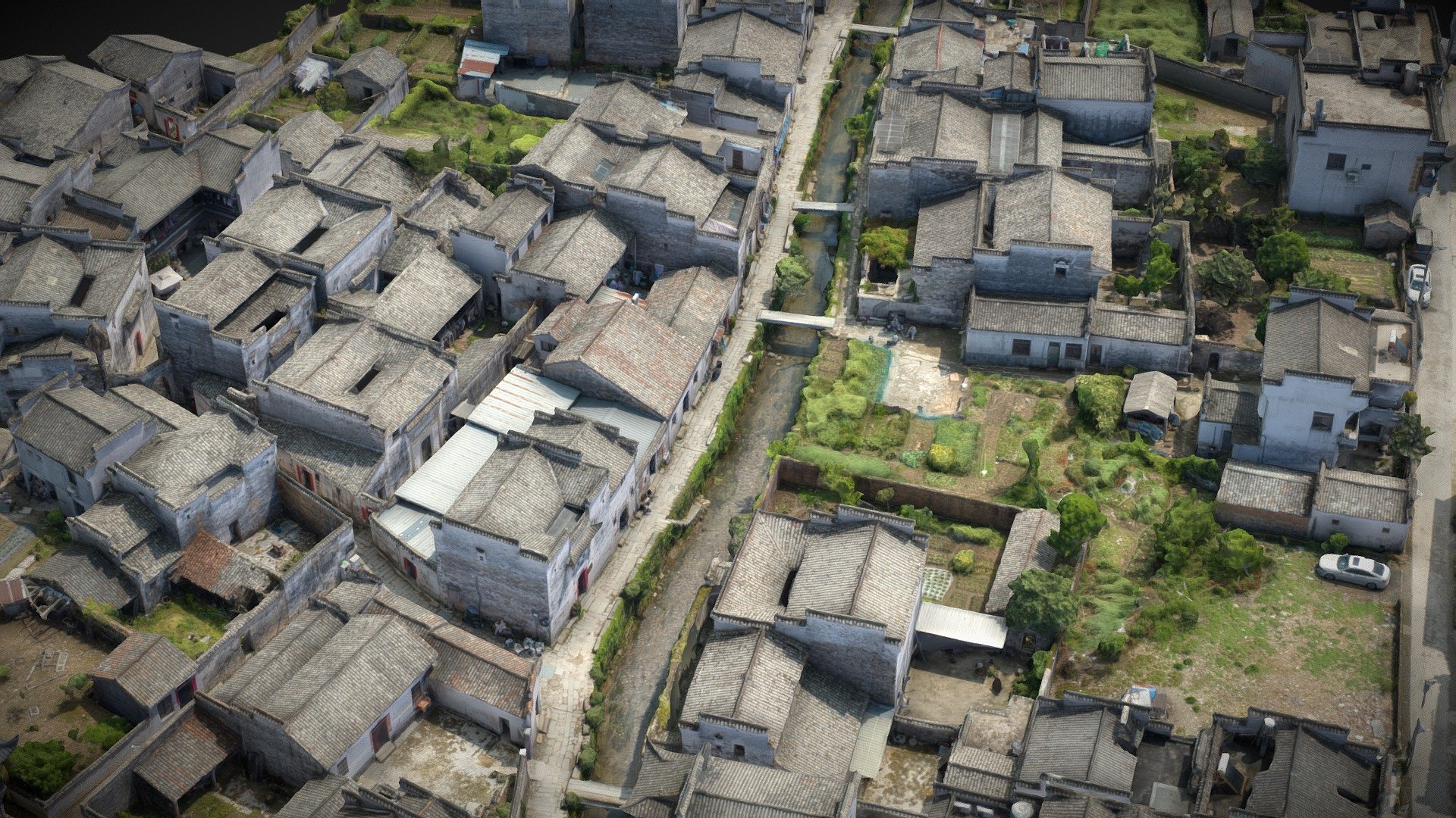 Residential buildings, ancient villages