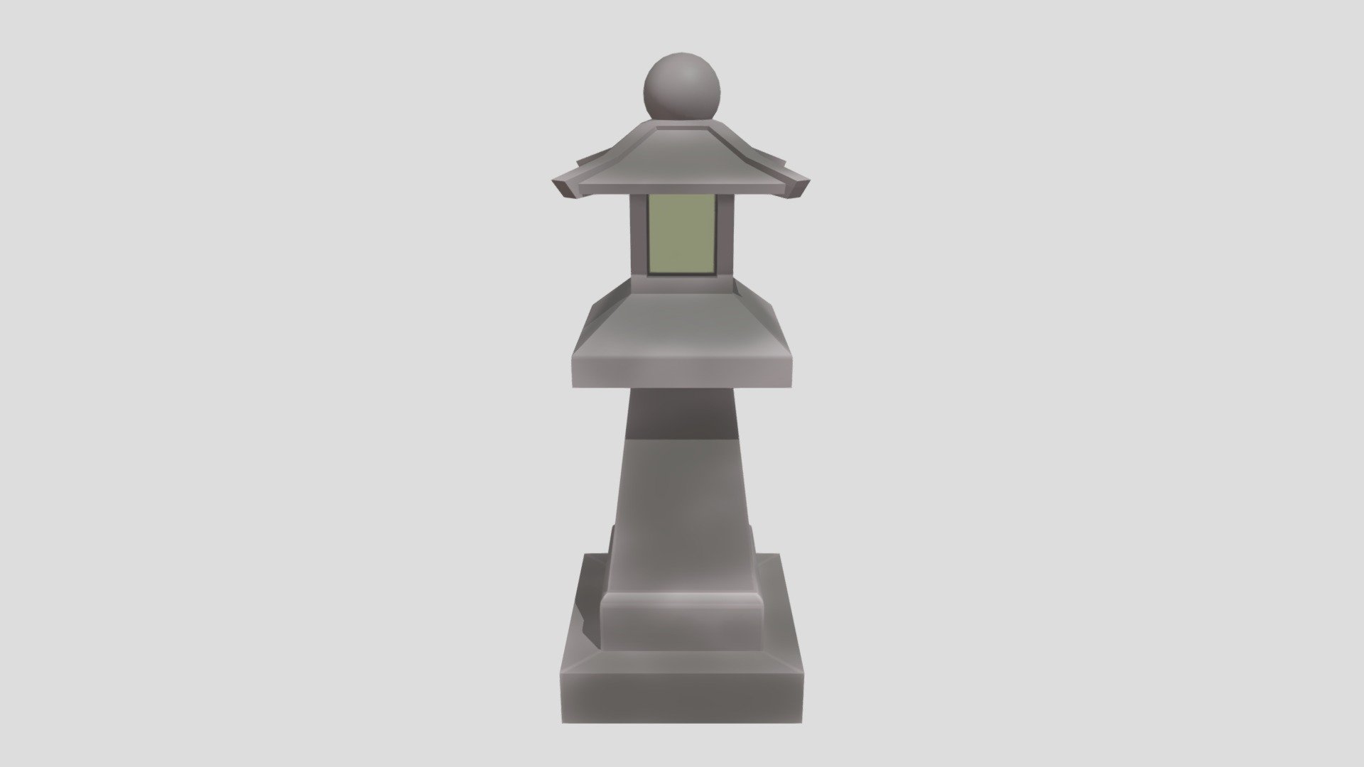 Low-Poly Japanese Lantern