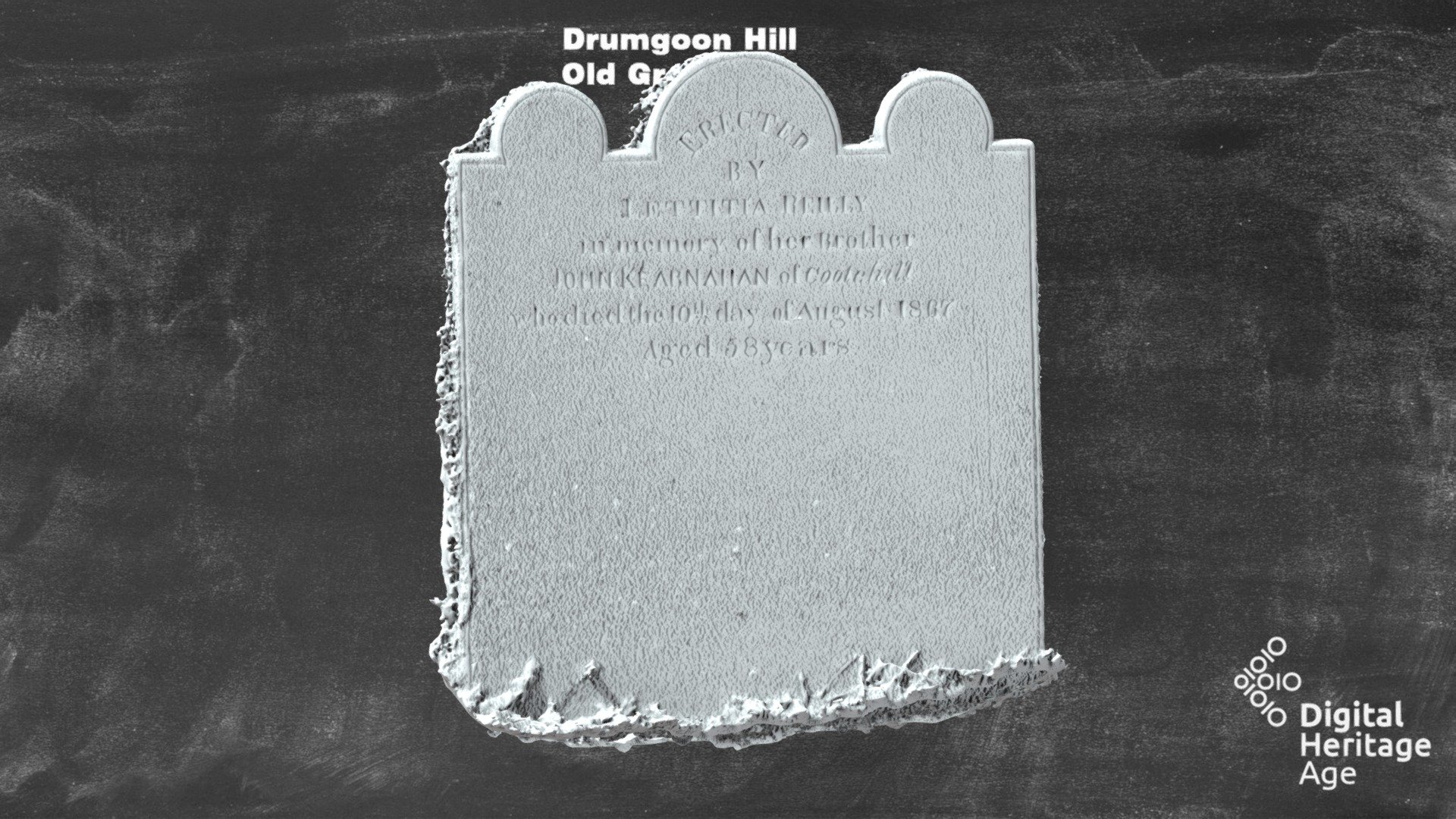 Drumgoon Hill - Old Graveyard - Headstone 027