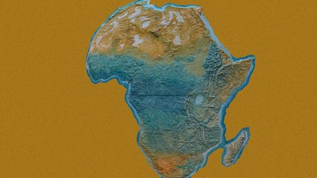 Africa 3D map