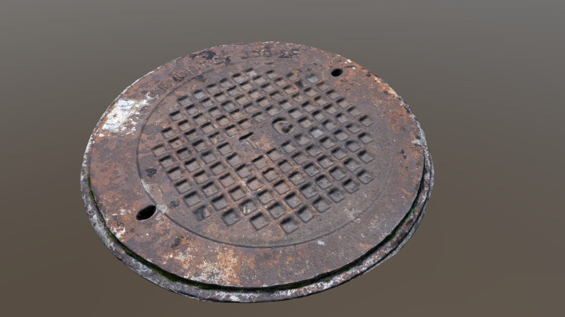 manhole cover 3d scan