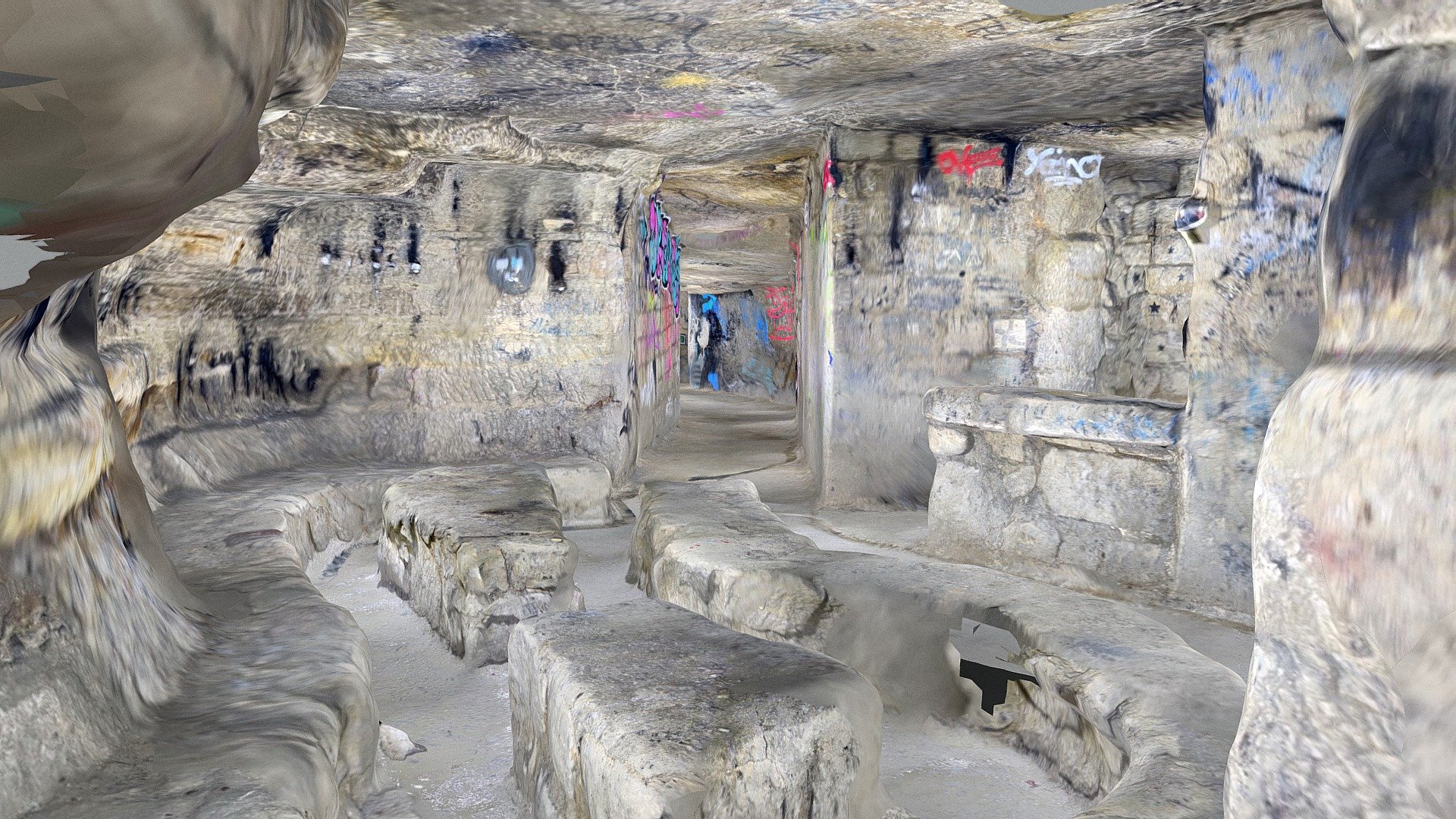Paris catacombs - Salle des Fêtes (“Cochon")