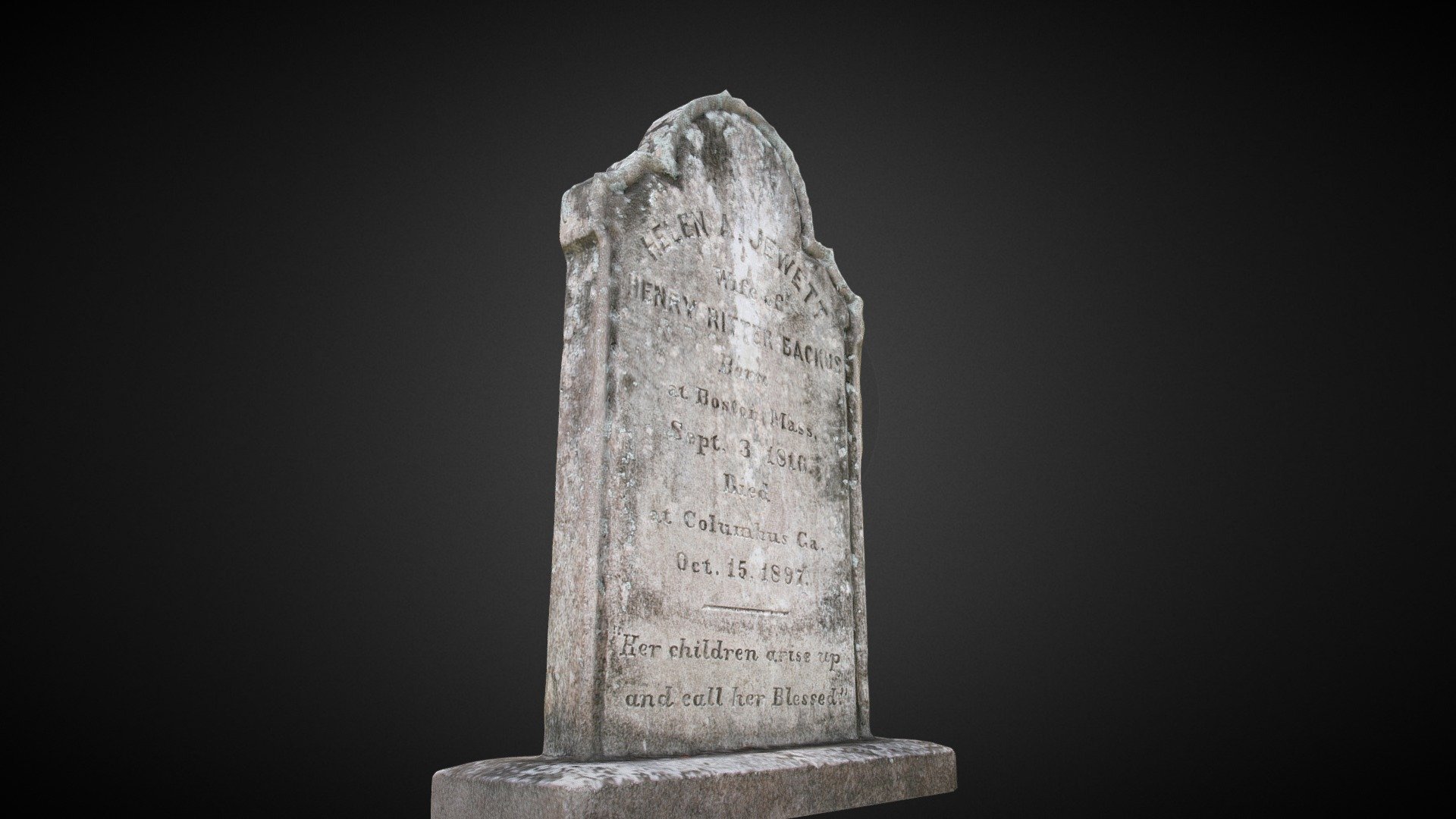 Bonaventure Cemetery Tombstone Scan #1