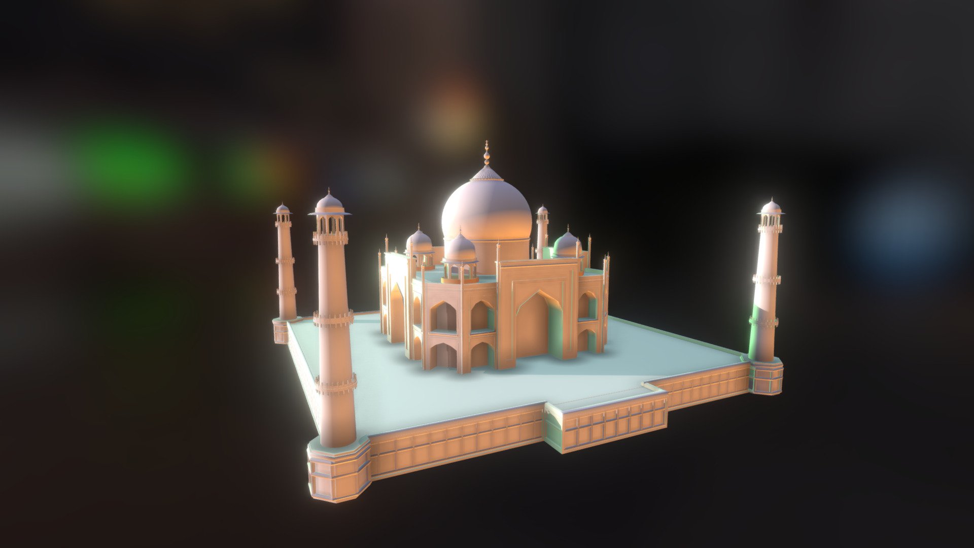Taj Mahal 3D Model