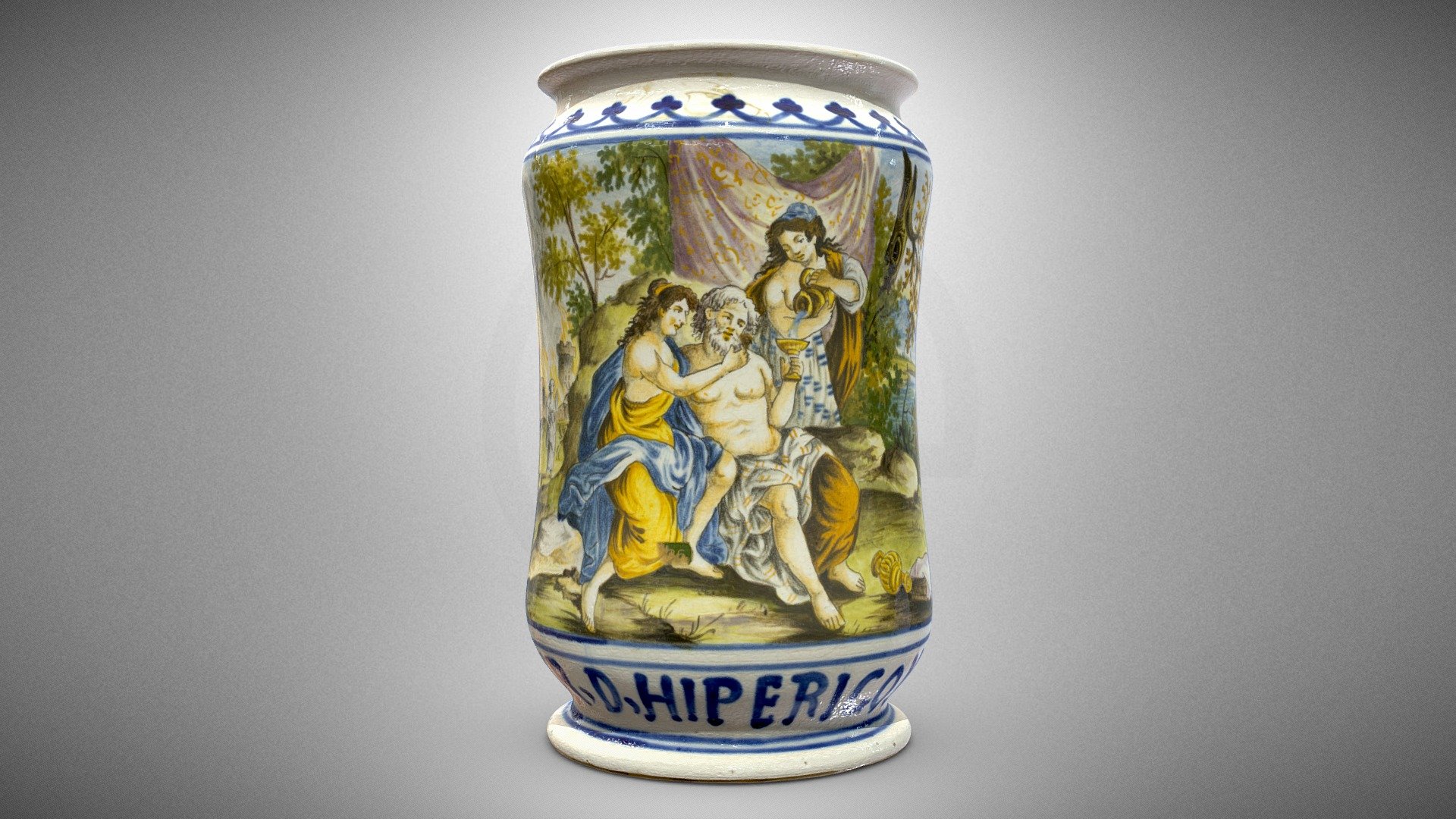 Albarello for St. John’s wort syrup
