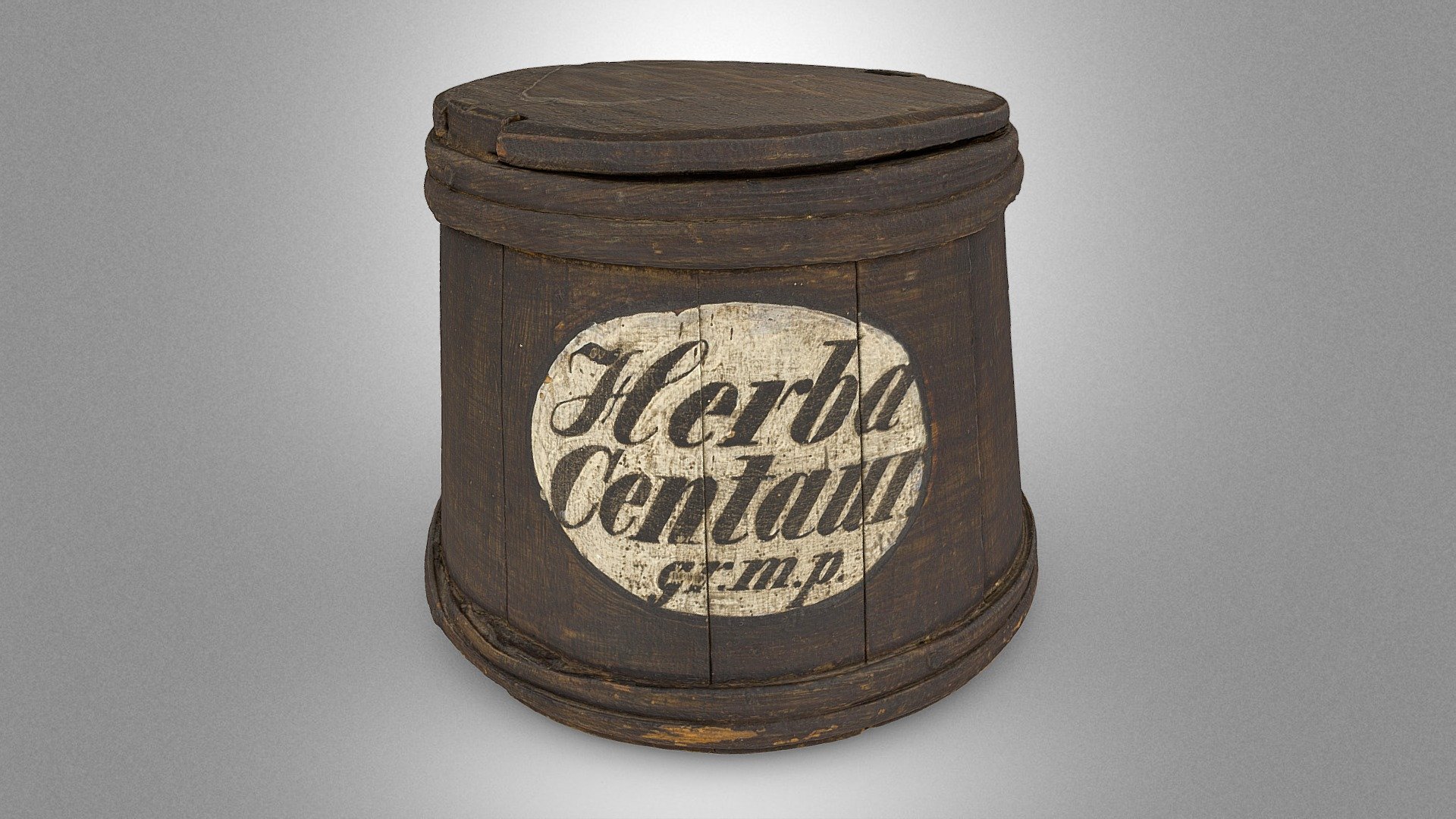 Pharmacy firkin for centaury