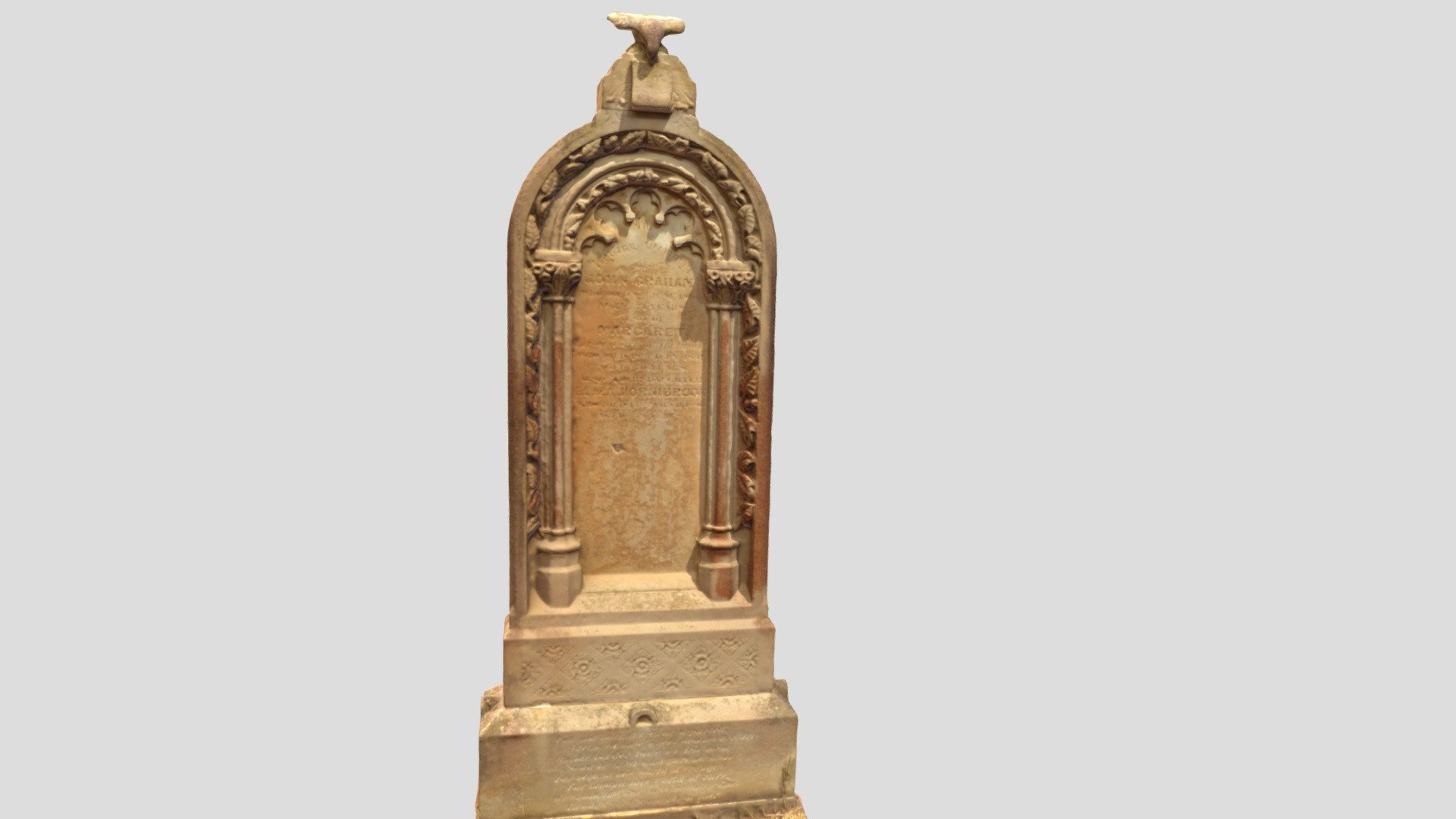 Carved headstone - Rookwood Cemetery  Sydney.