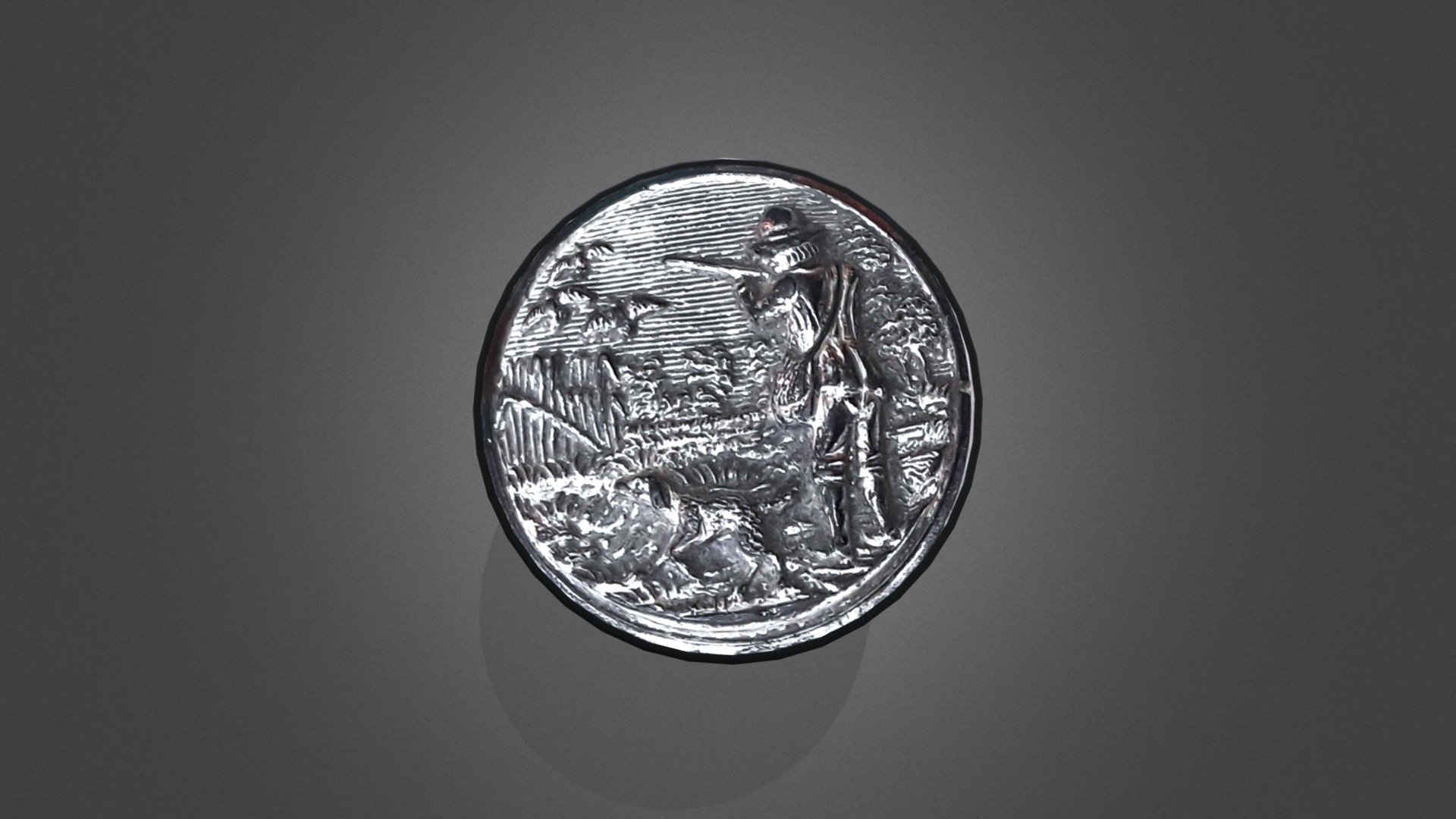 Italian Glass Button 1880's