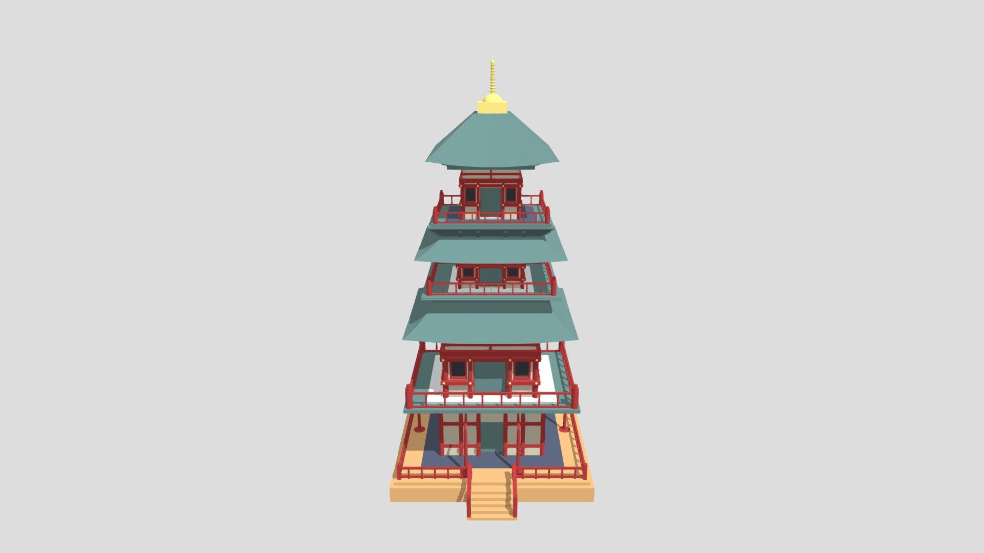 Japanese Pagoda Temple