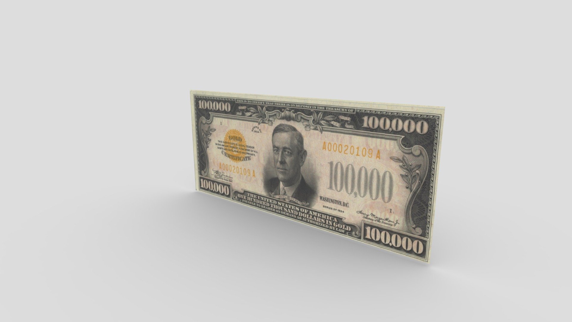 $100000 Note