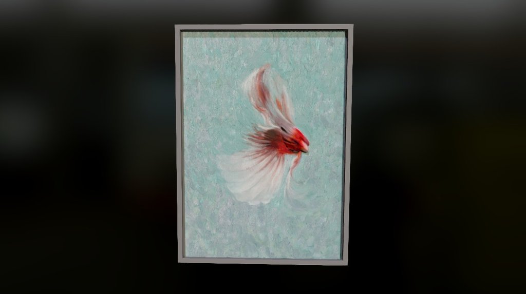 Red Cardinal Flying Painting