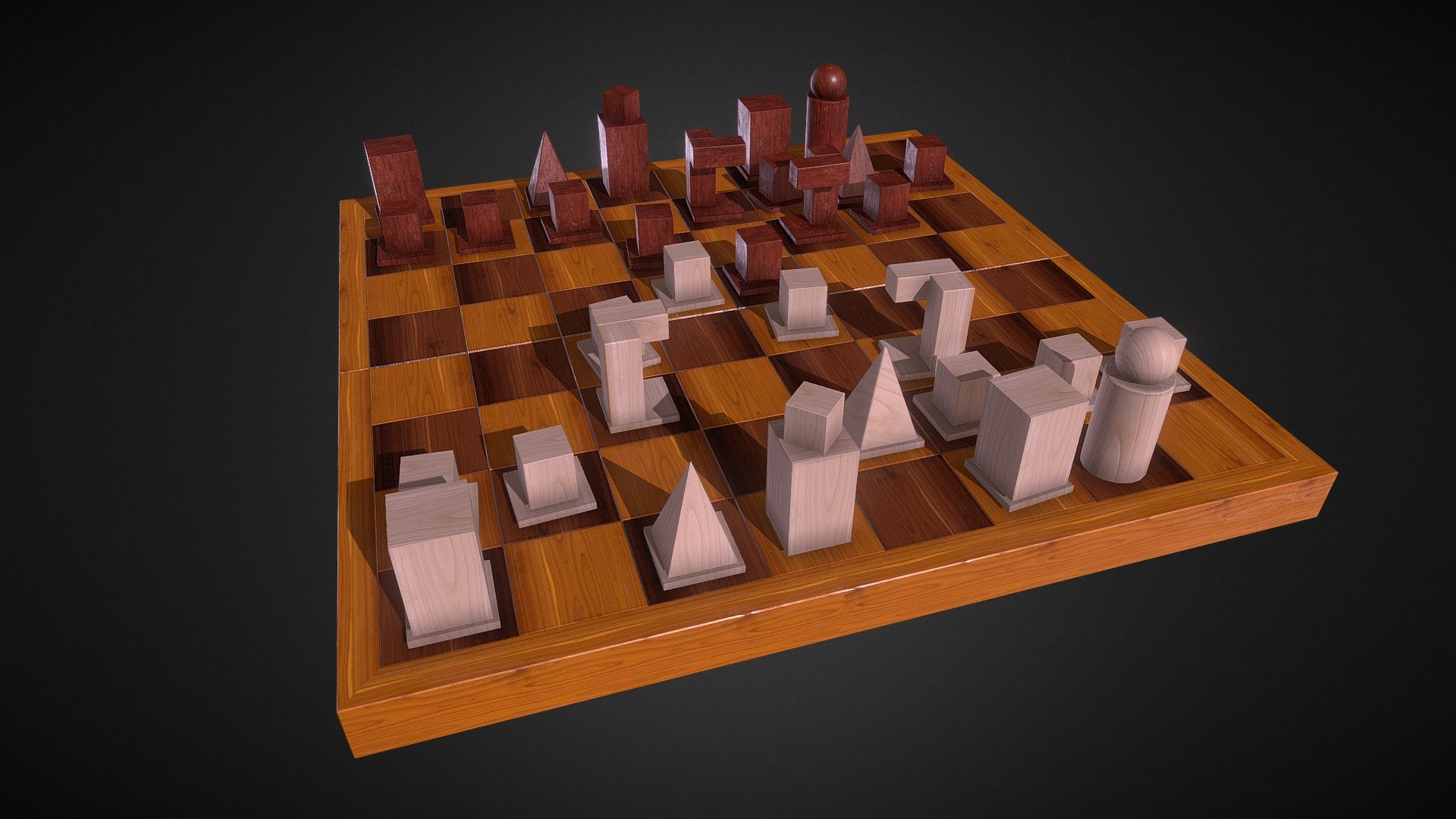 Bauhaus Chess Set Model XVI