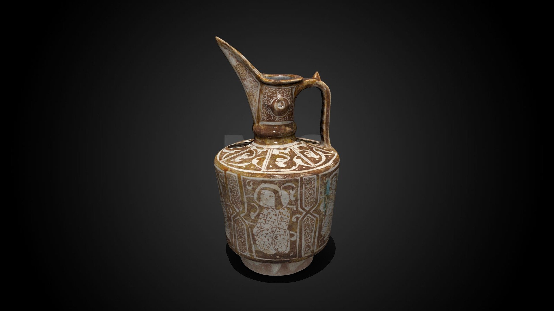 Sultanabad ware ewer, before 1220 CE