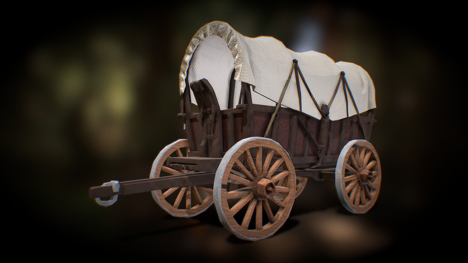 Wooden Wild West/Medieval Carriage