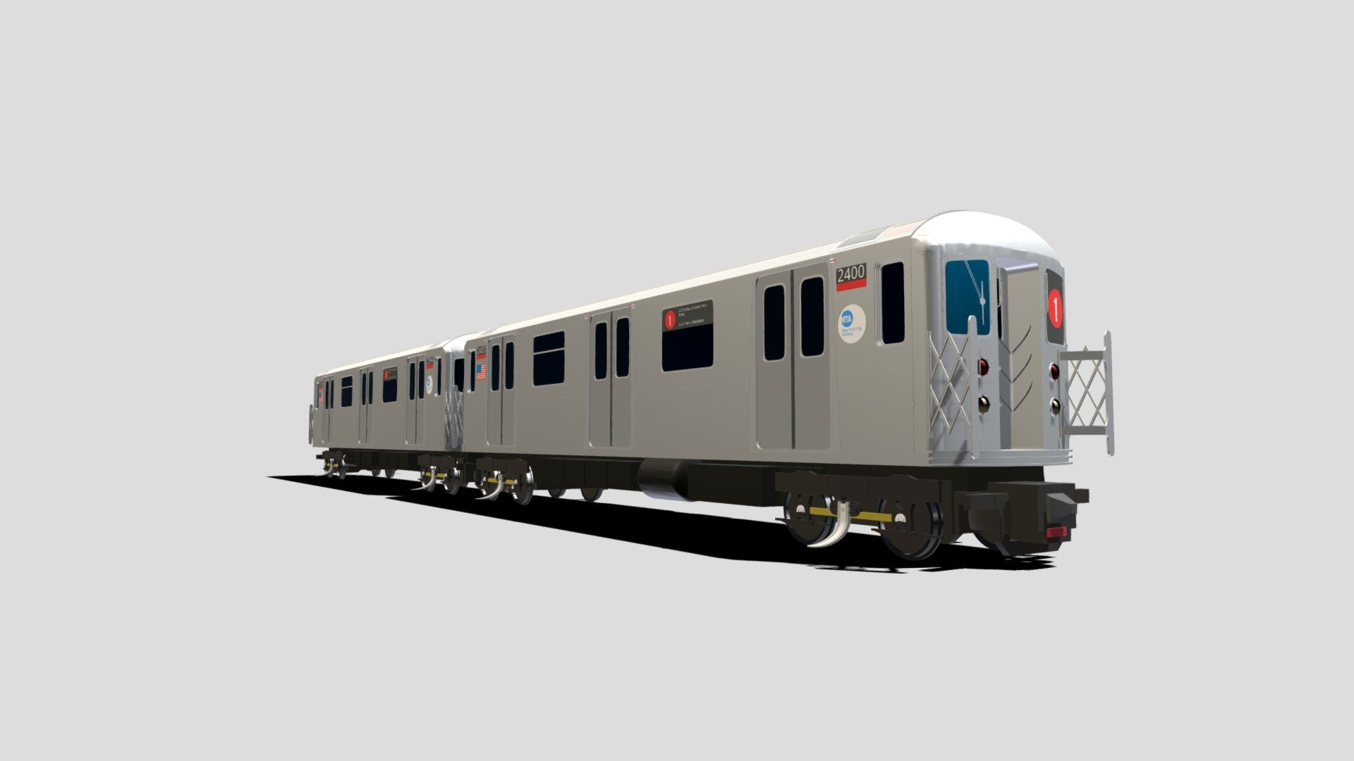 R62A Subway Car (2-Car Version)