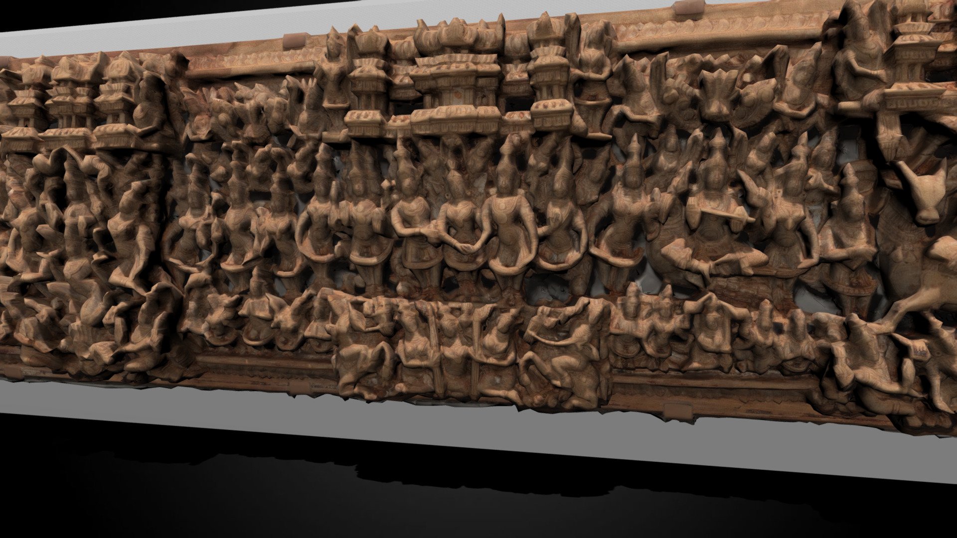 Shiva And Pavarti Lintel, 18th C CE