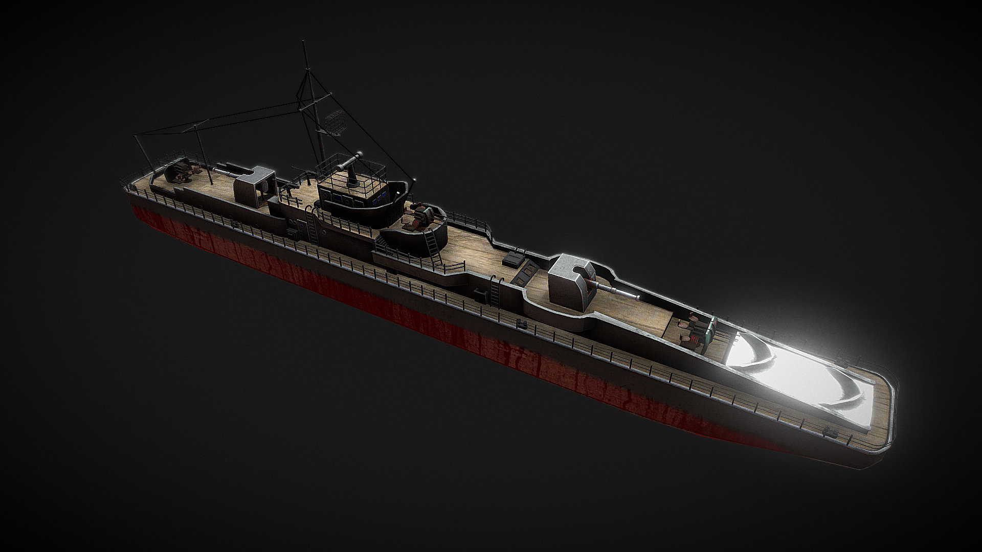 Marinefährprahm AF 413 HD Retextured.