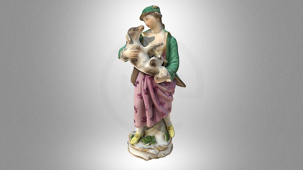 Statuette of a Woman in Hunting Clothes