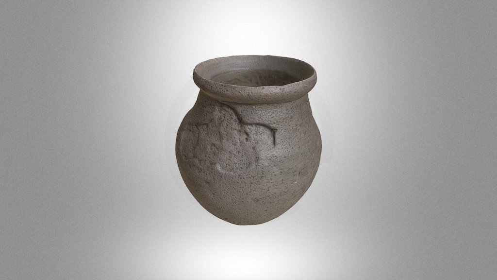 A vessel rolled on a potter’s wheel