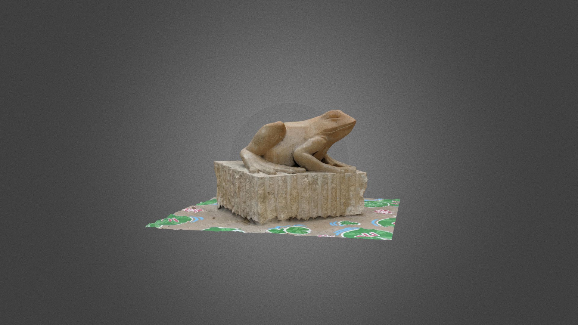 Frog statue