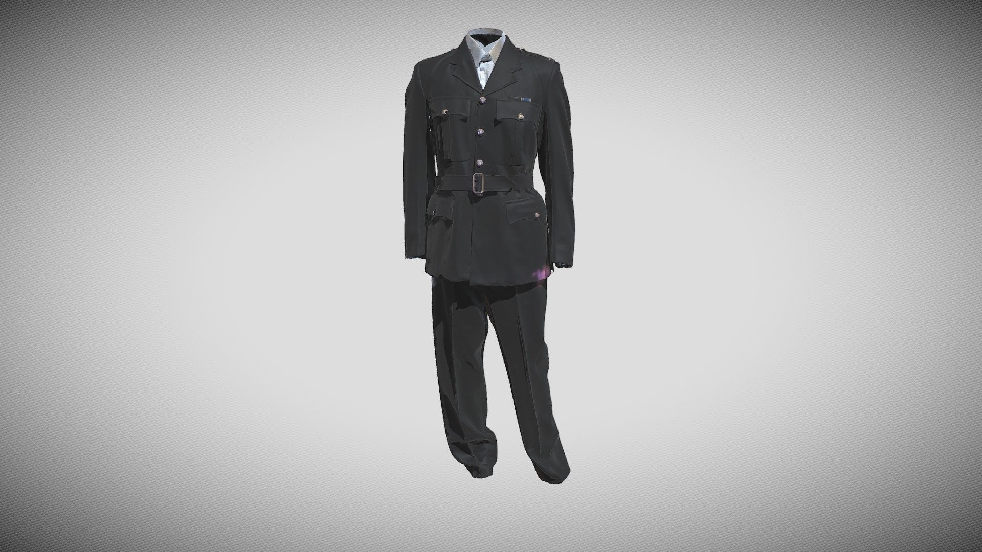 Police Uniform with Open Neck Tunic