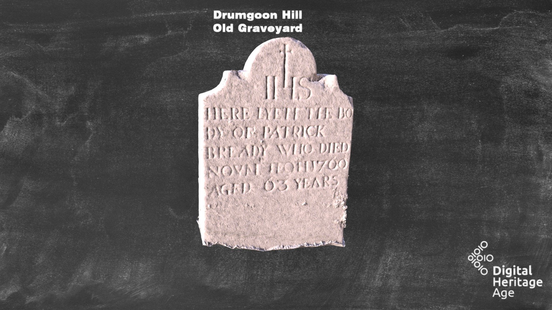 Drumgoon Hill - Old Graveyard Headstone 678