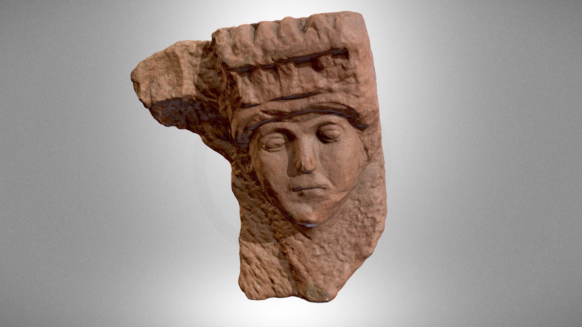 Architectural detail in the shape of head