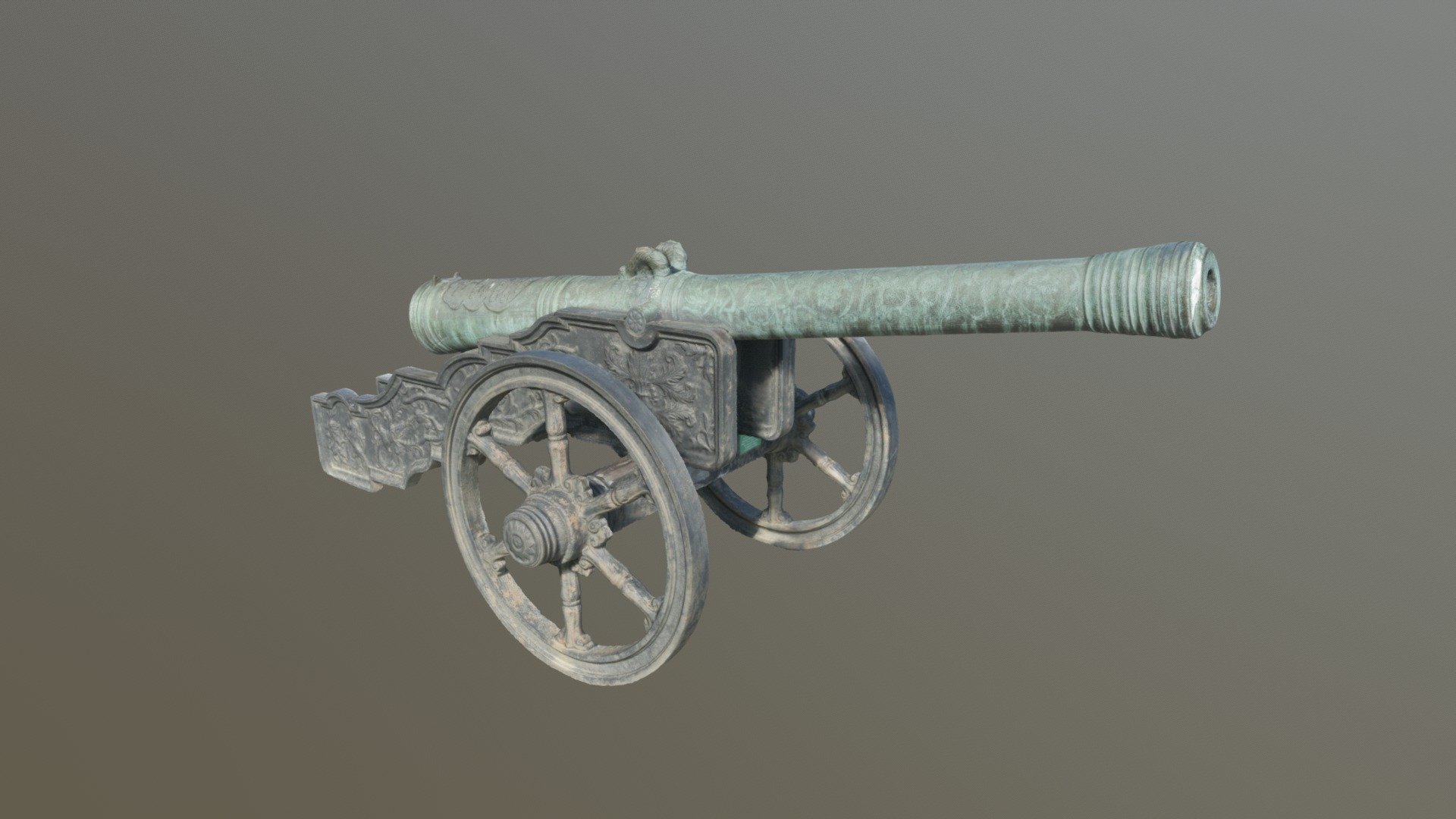 Field gun with bronze barrel 1628