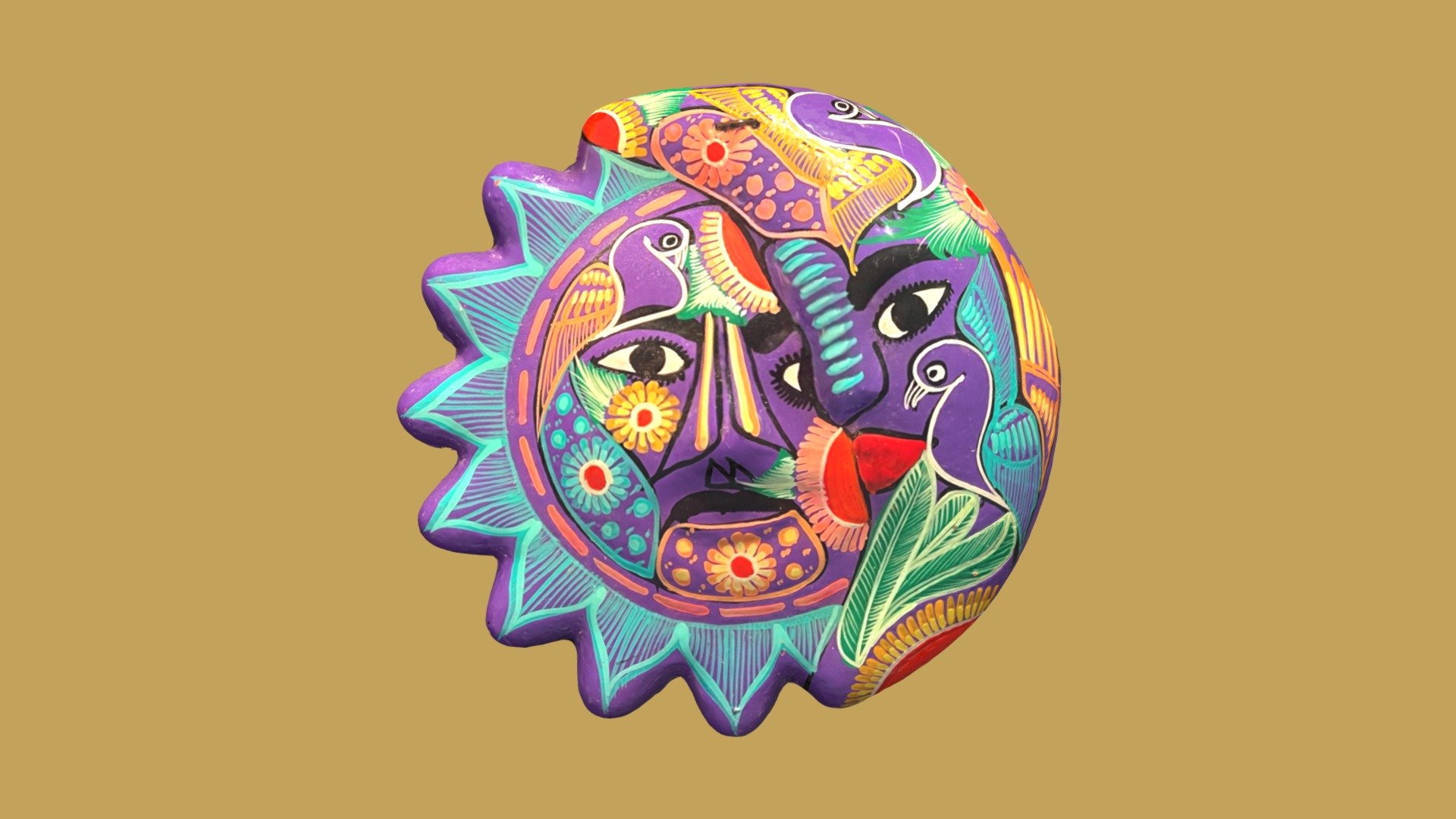 Sun & Moon wall decoration