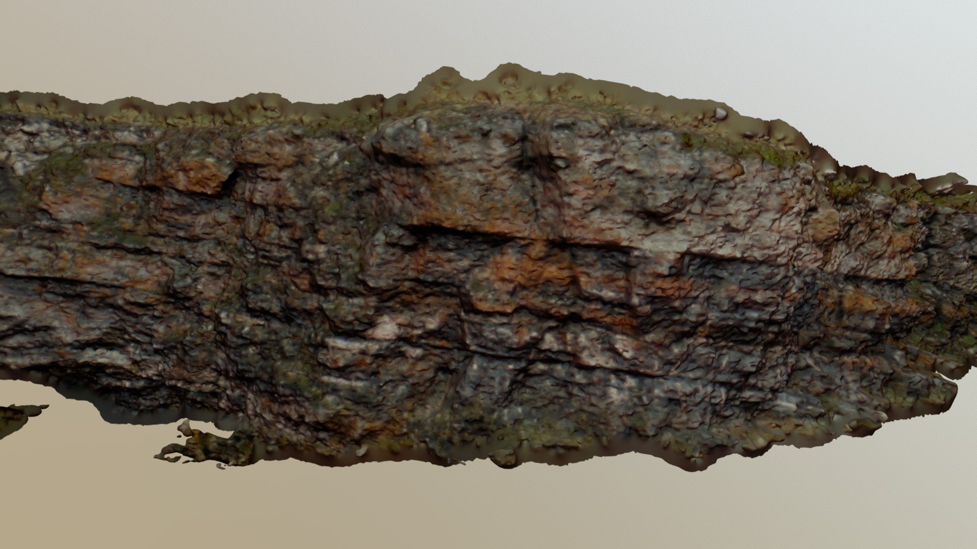 Petarka River valley, 3D landscape