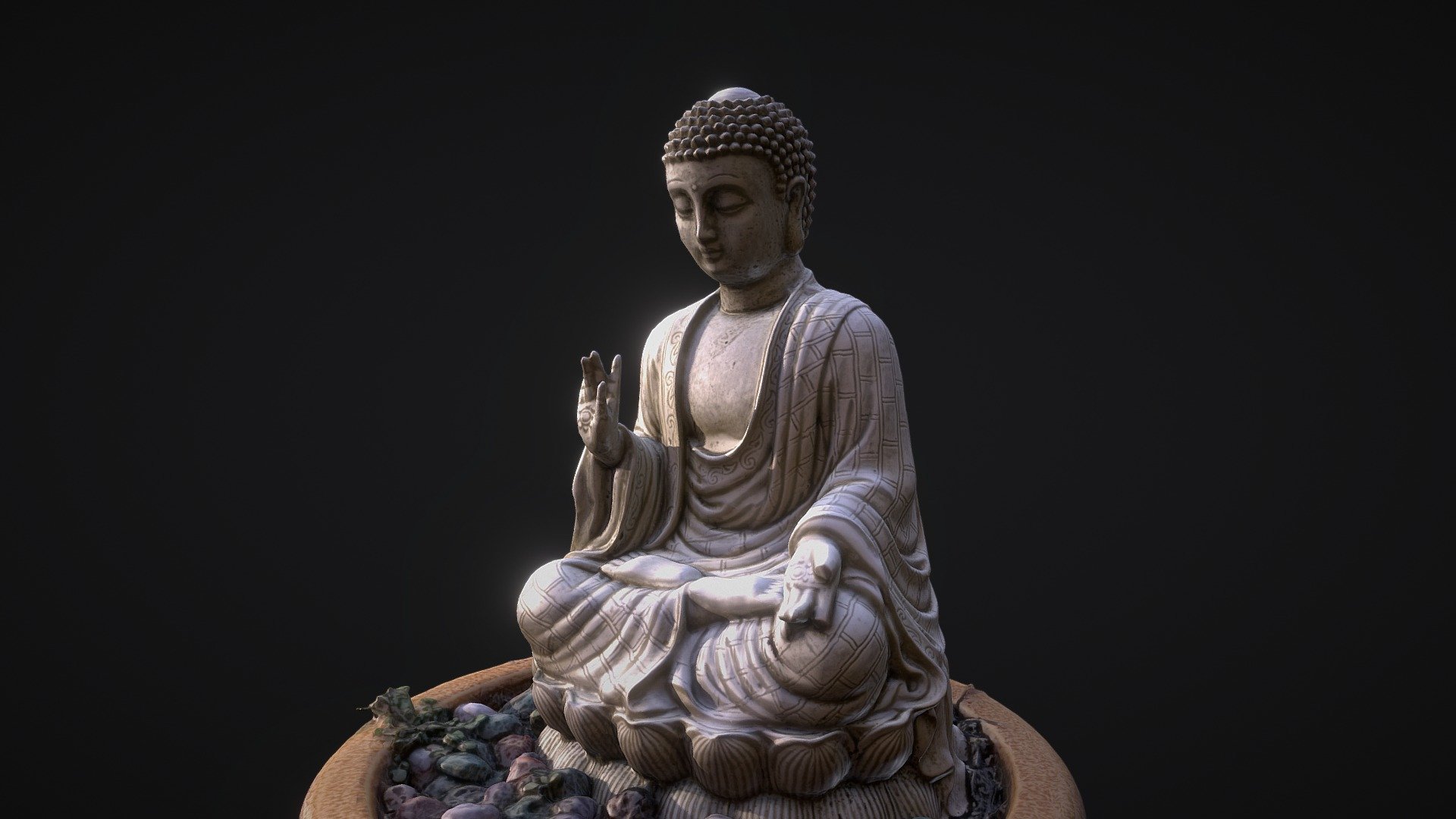 Bouddha statue photoscanned.