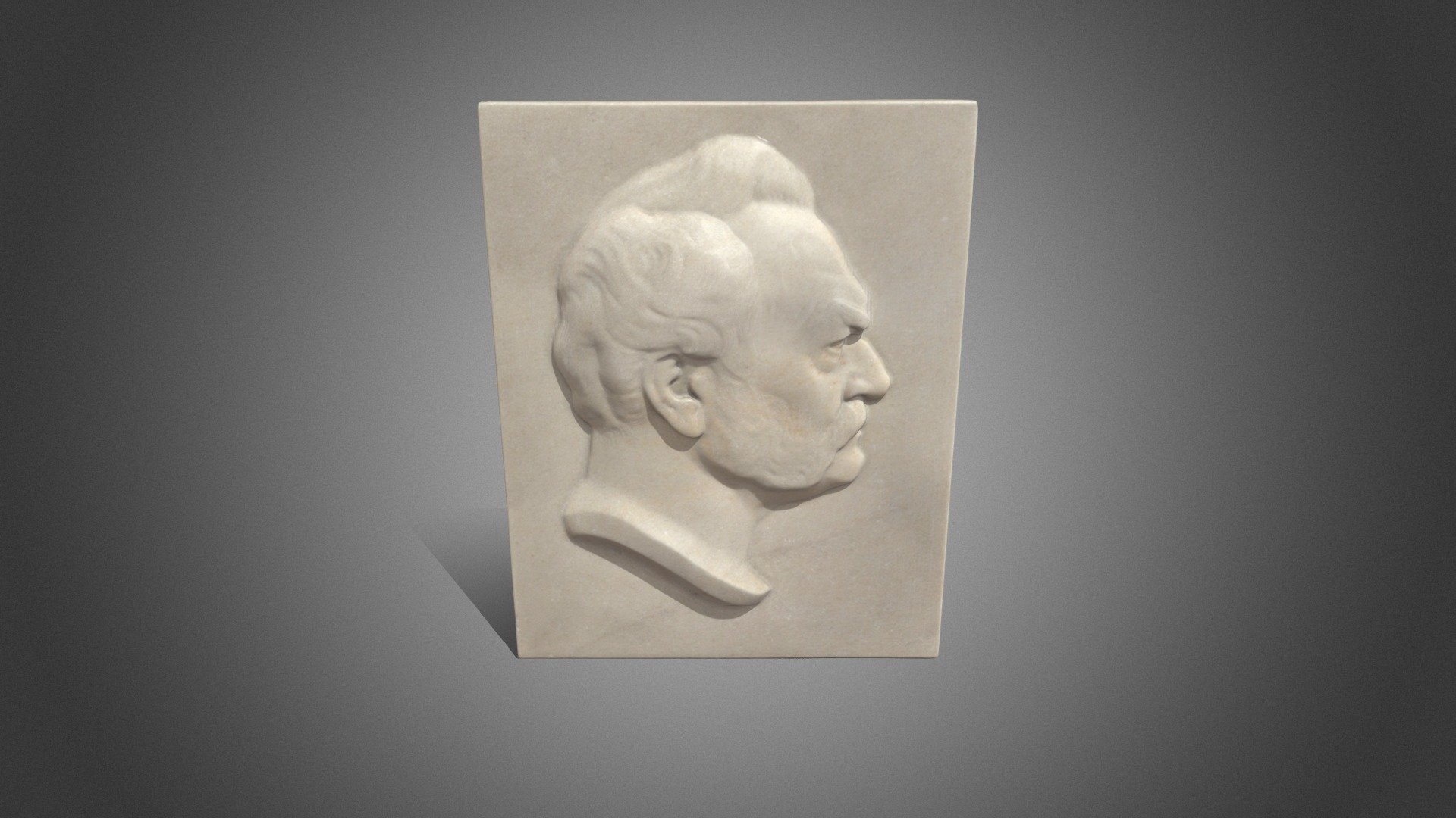 Marmorrelief: Werner von Siemens