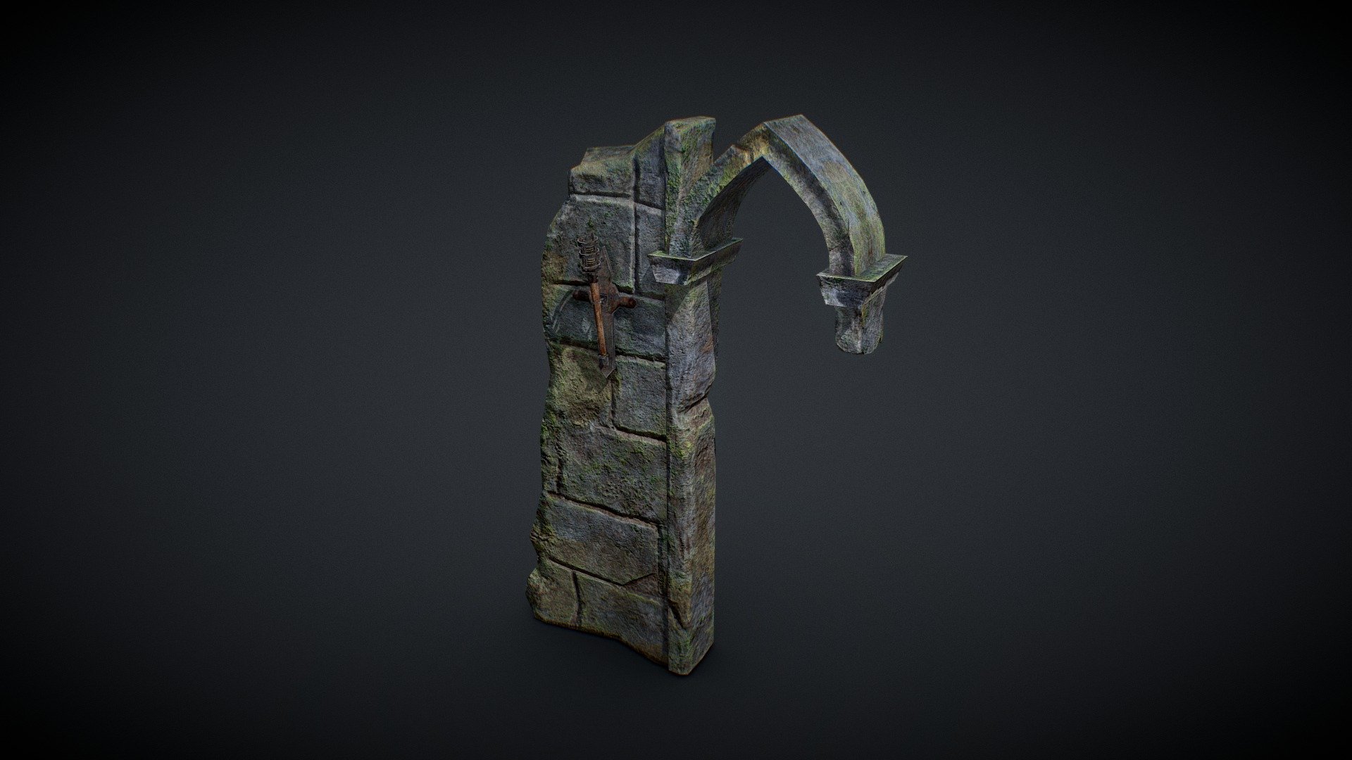 Destroyed wall