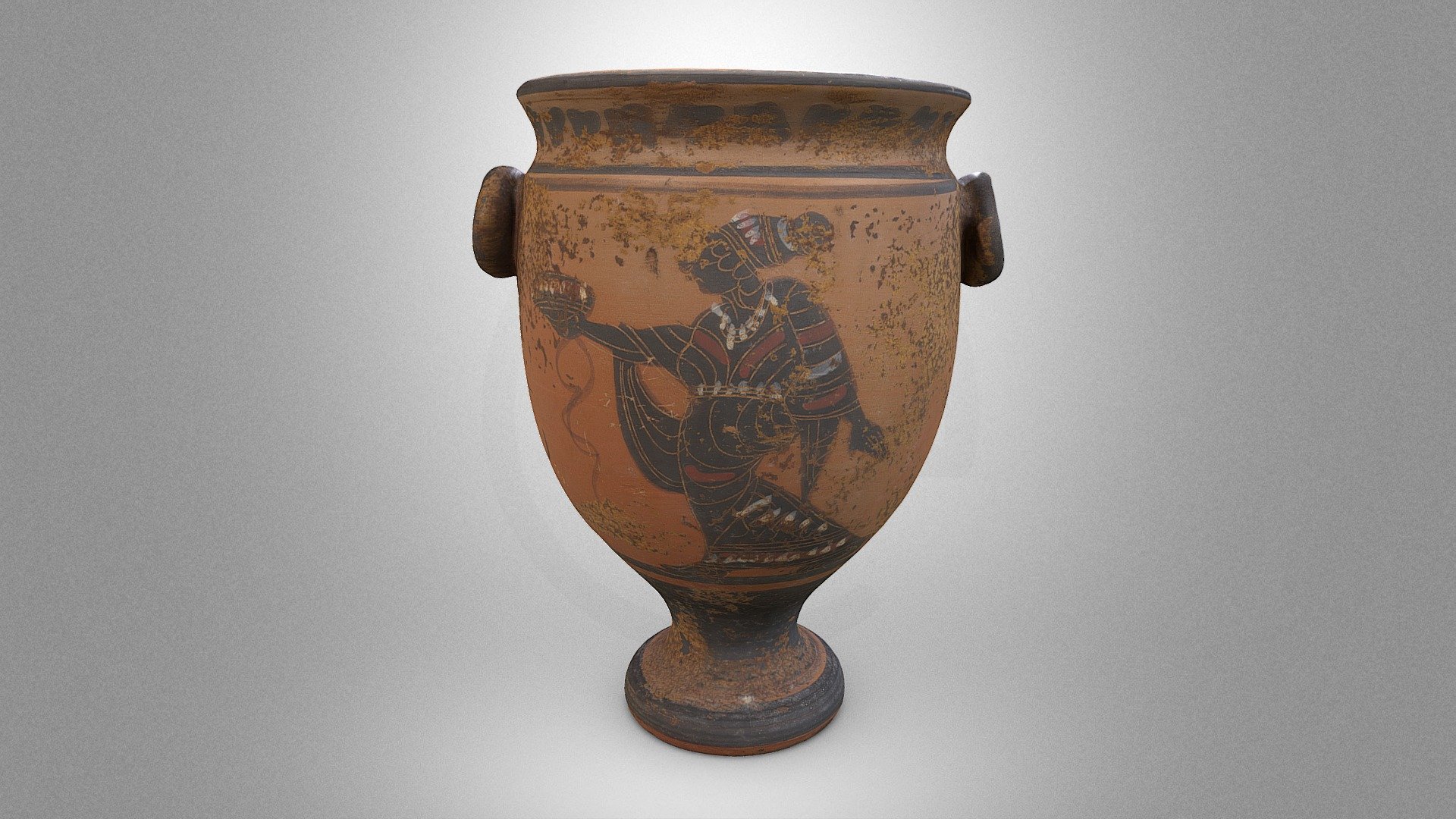 Black-figure vessel for incense