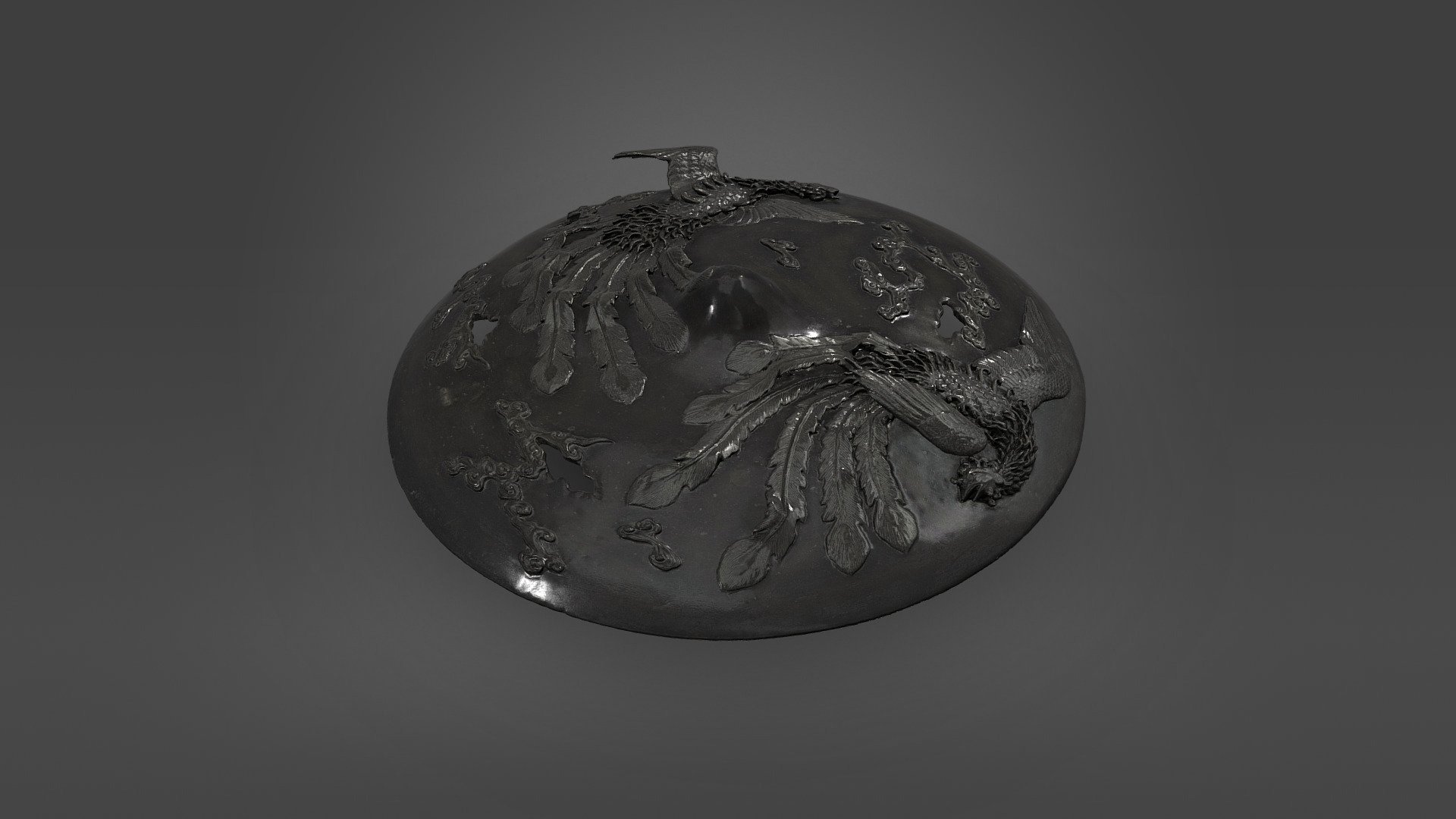 Dragon incense burner's lid