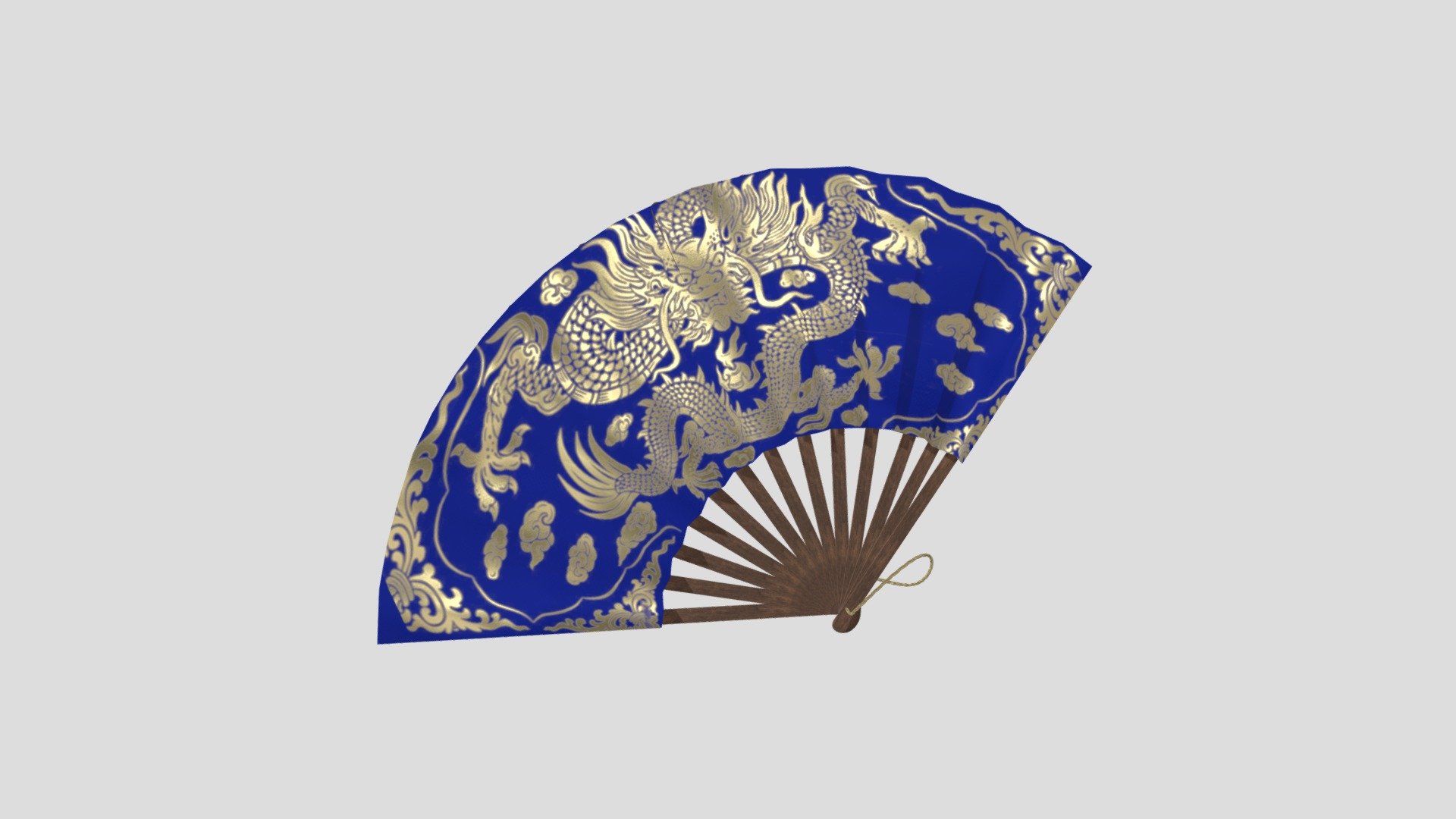 Chinese Dragon Fan