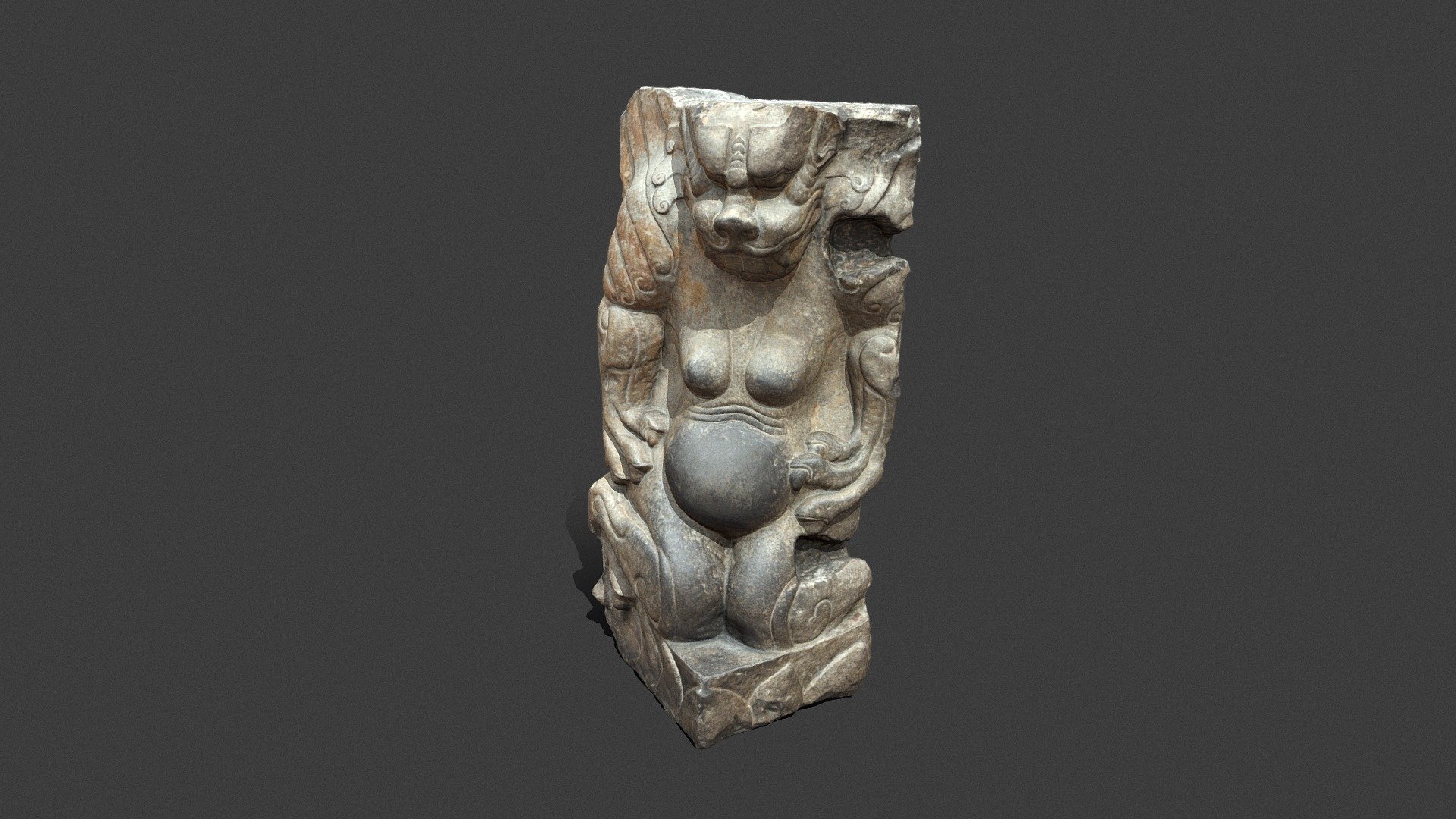 Kneeling Winged Monster