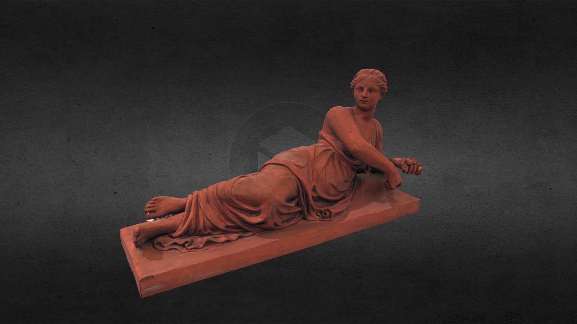 Figure of a lying female figure, Pomona (?)