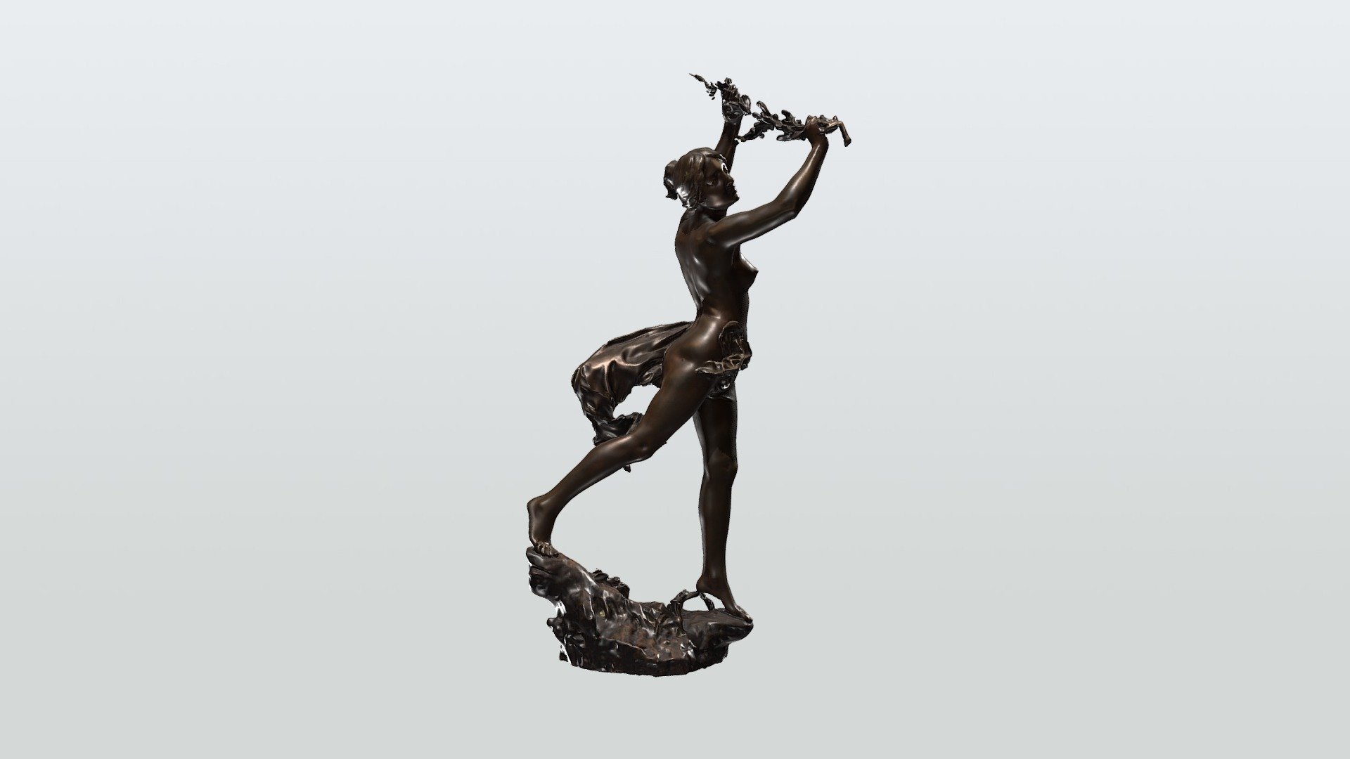 French Bronze Female Statue