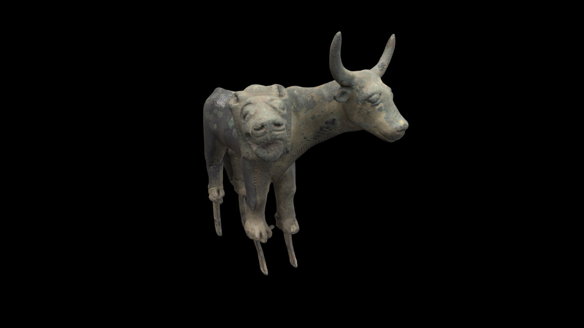 1969.122 Composite Lion and Bull