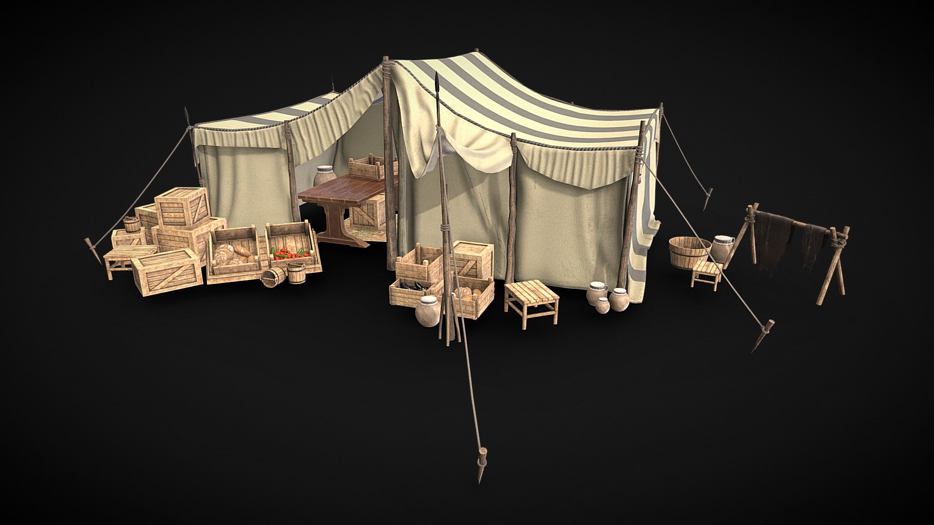 Medieval Market/ Tent Prop_01