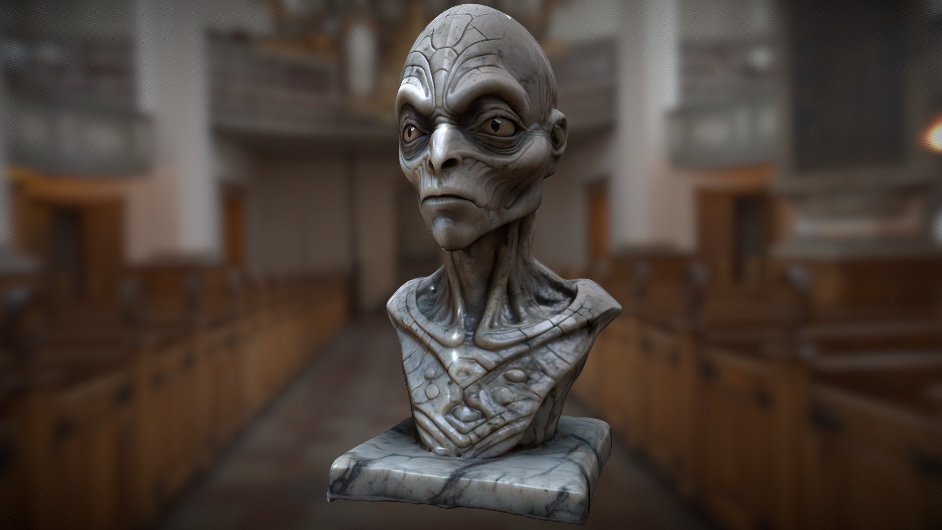 Alien sculpture
