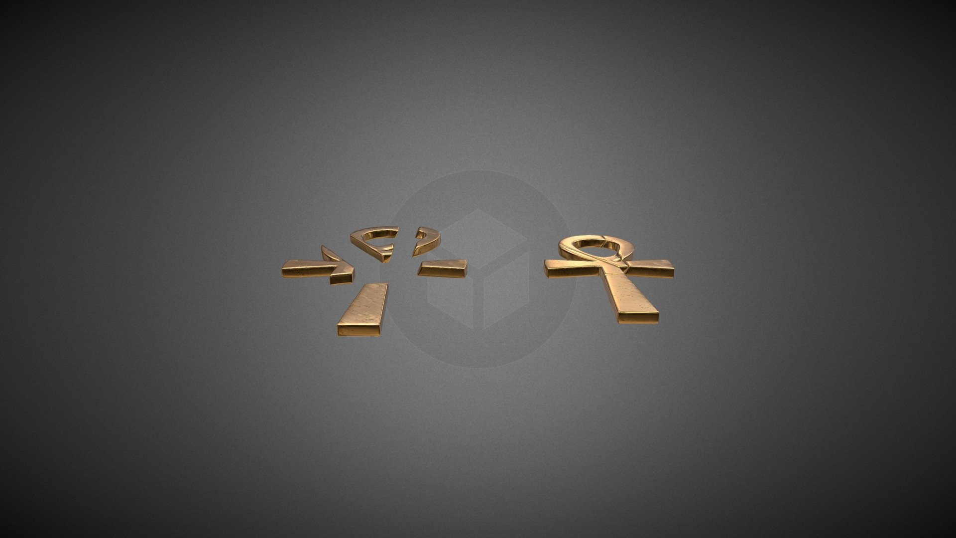 Golden Cross Egyptian Puzzle