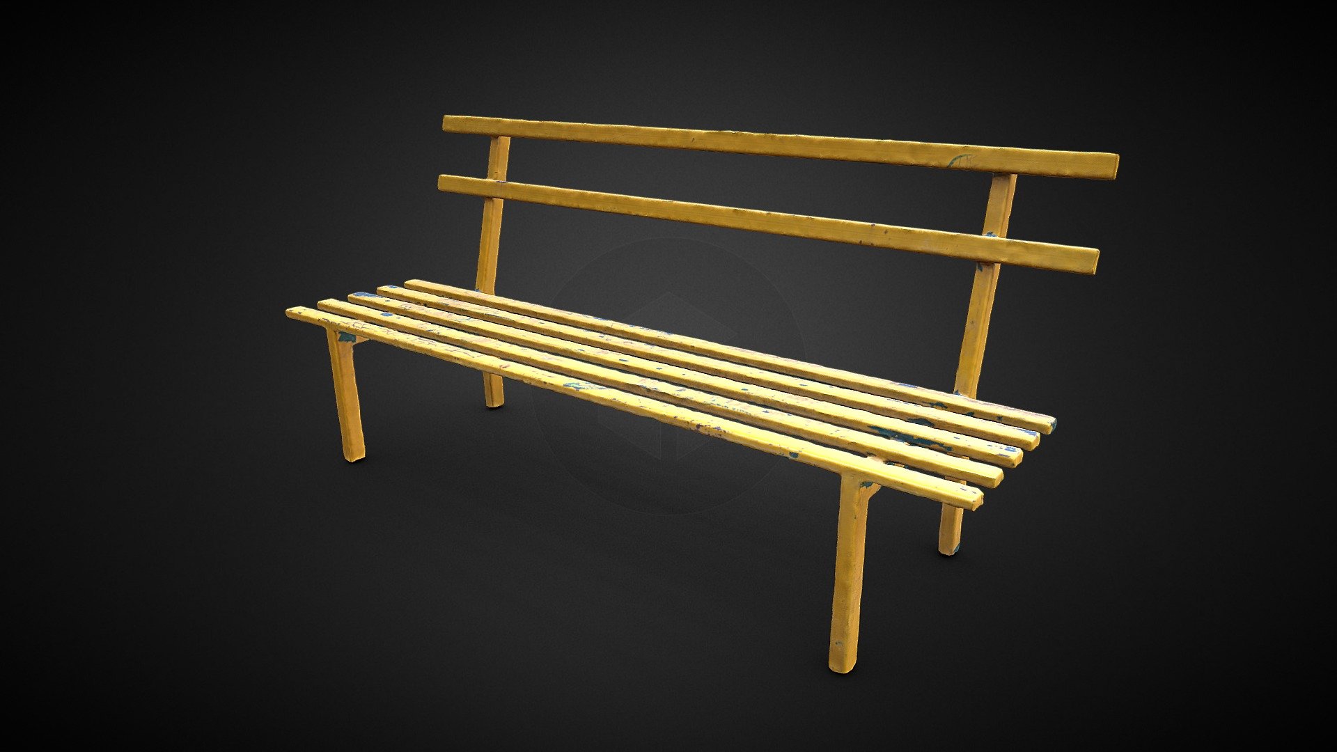 Iron Bench 3D scan