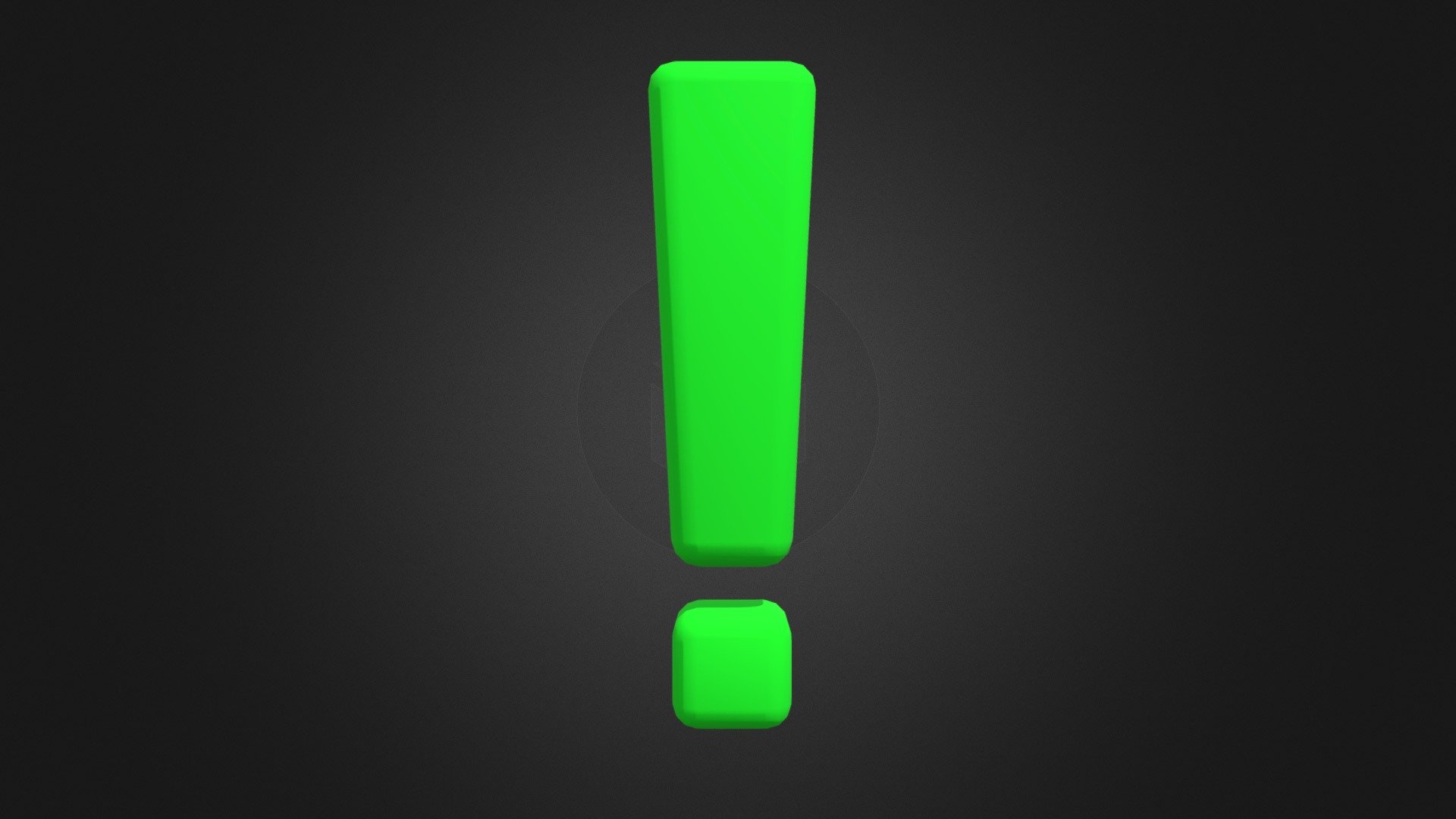 Exclamation Mark 3D icon