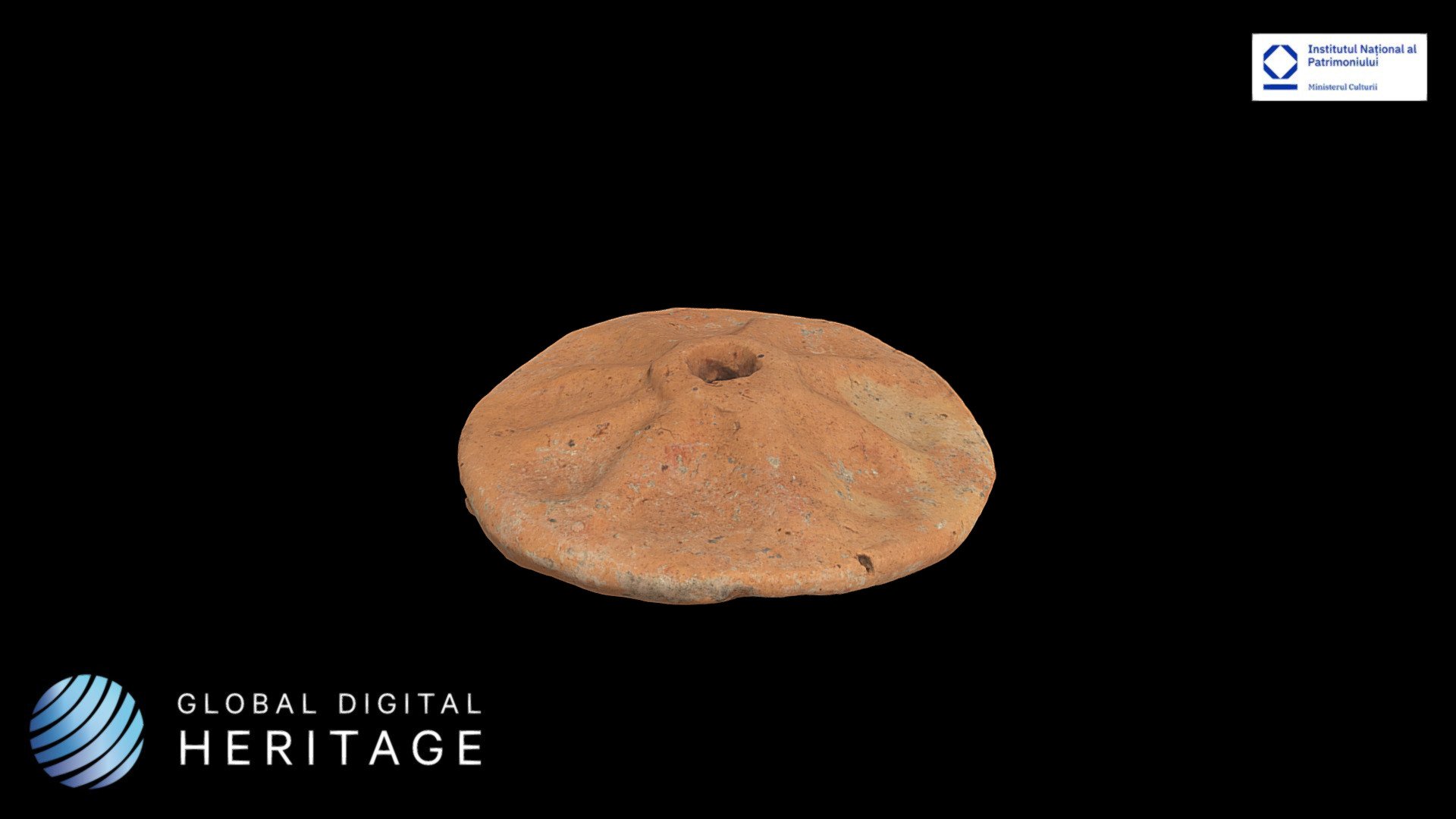 Circular spindle whorl