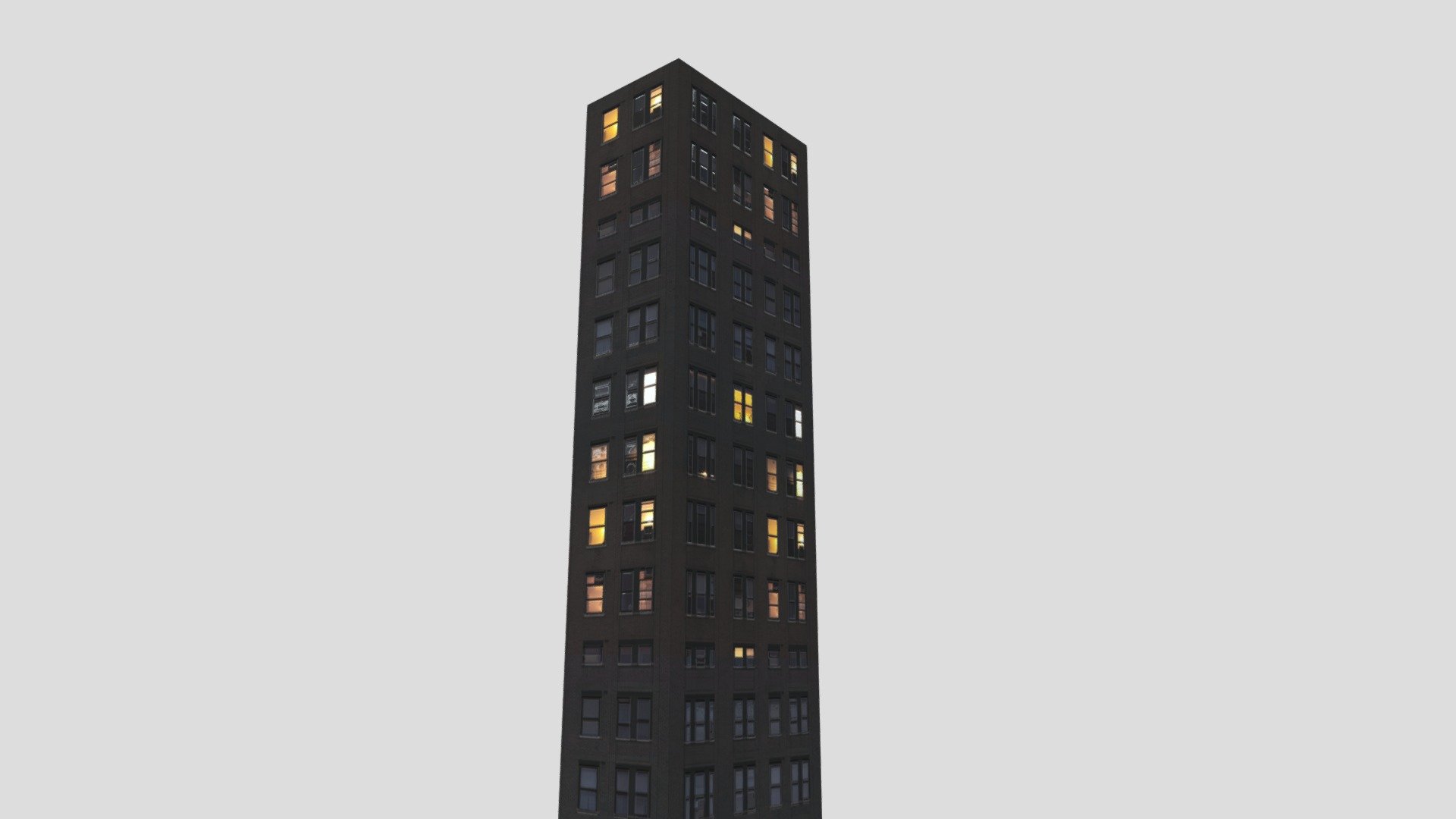 background brick skyscraper