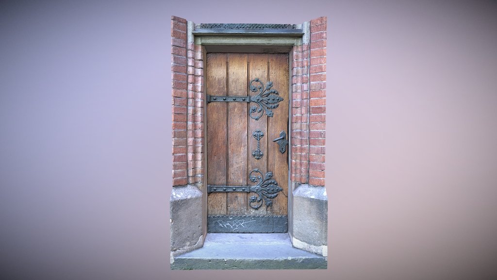 The door 1 at the red church in brno